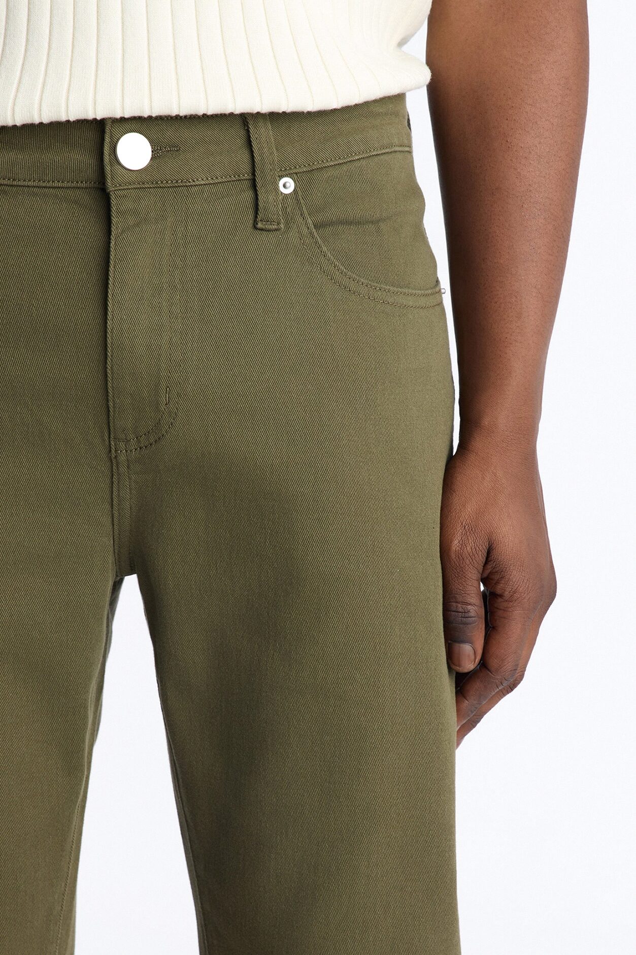 Mike Straight Taper Jeans - Olive