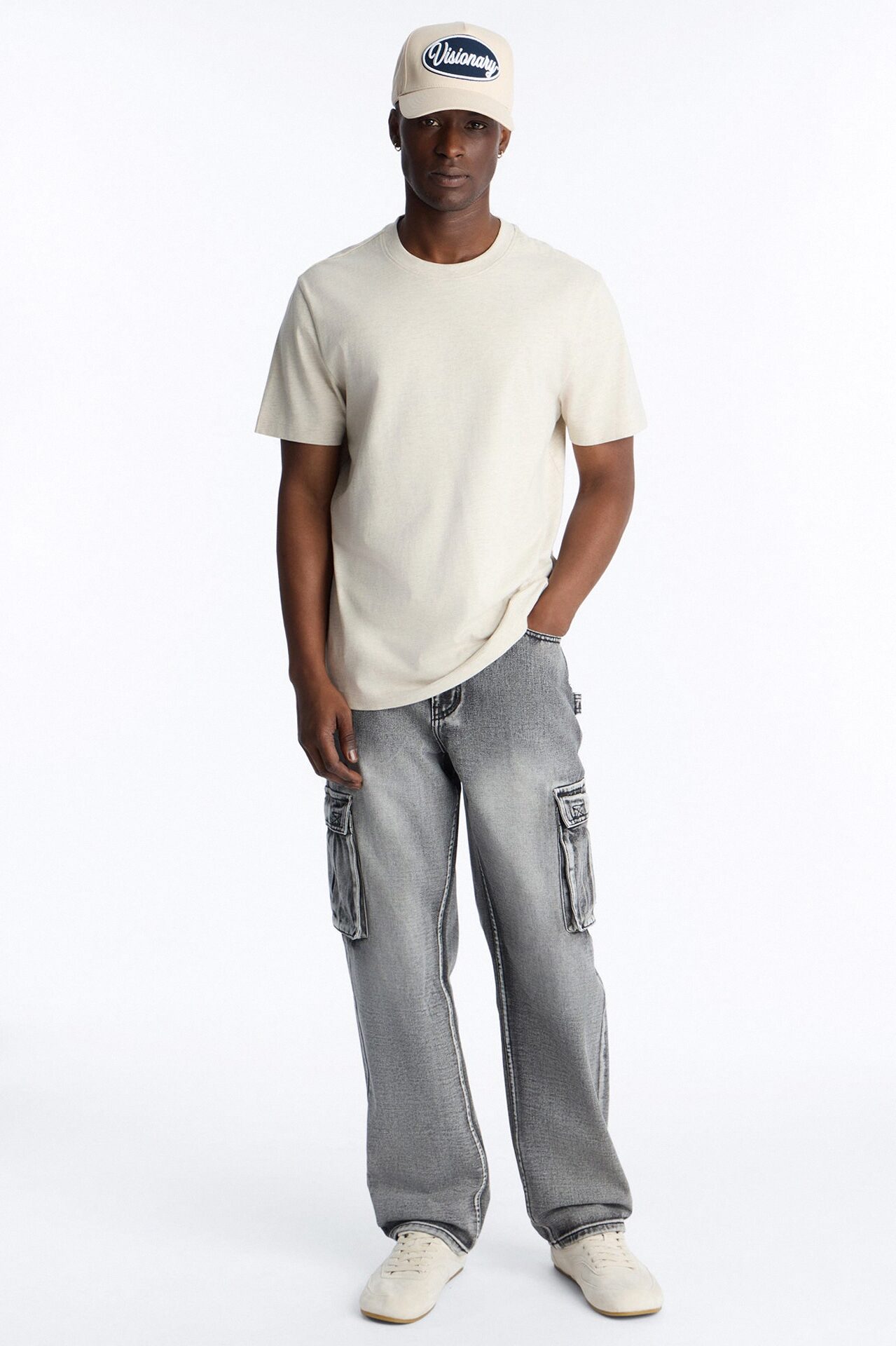 Chill Straight Cargo Jean - Grey