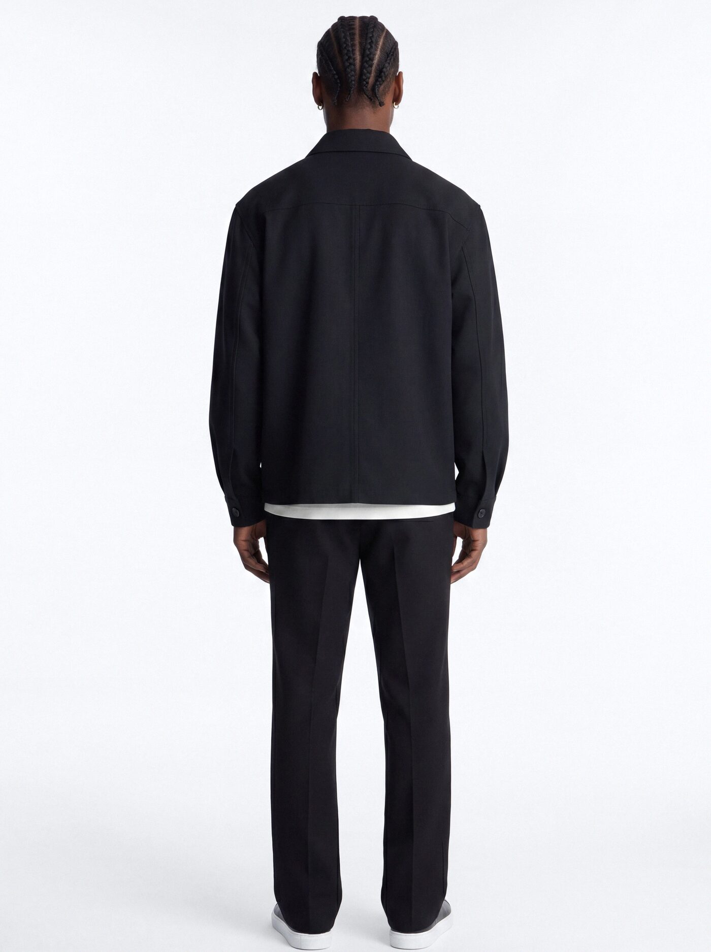Modern Essential Relaxed Overshirt - Black