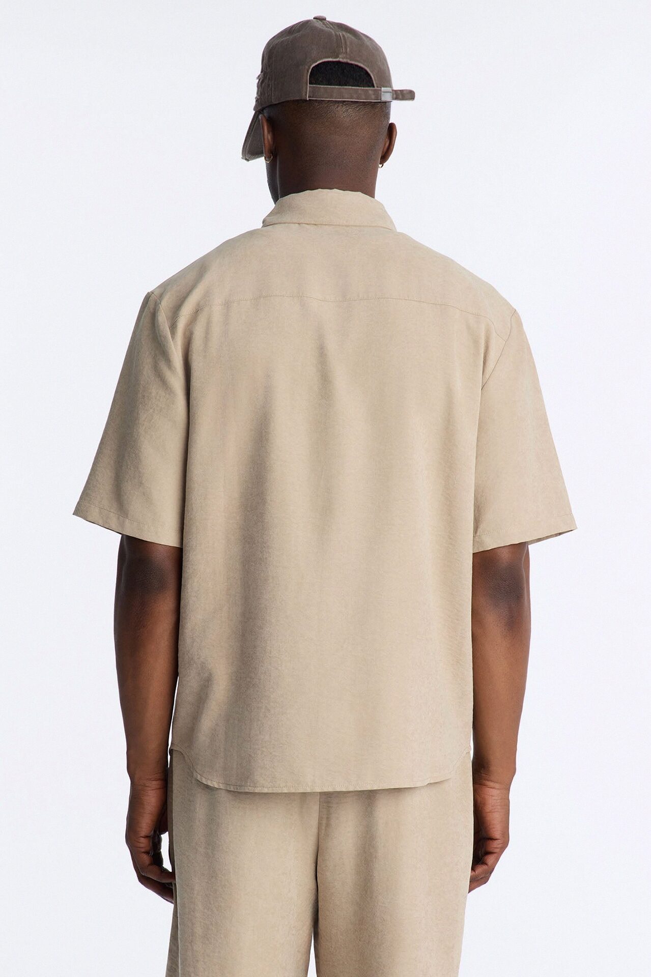 Dune Cuban Collar Button Up Shirt - Taupe