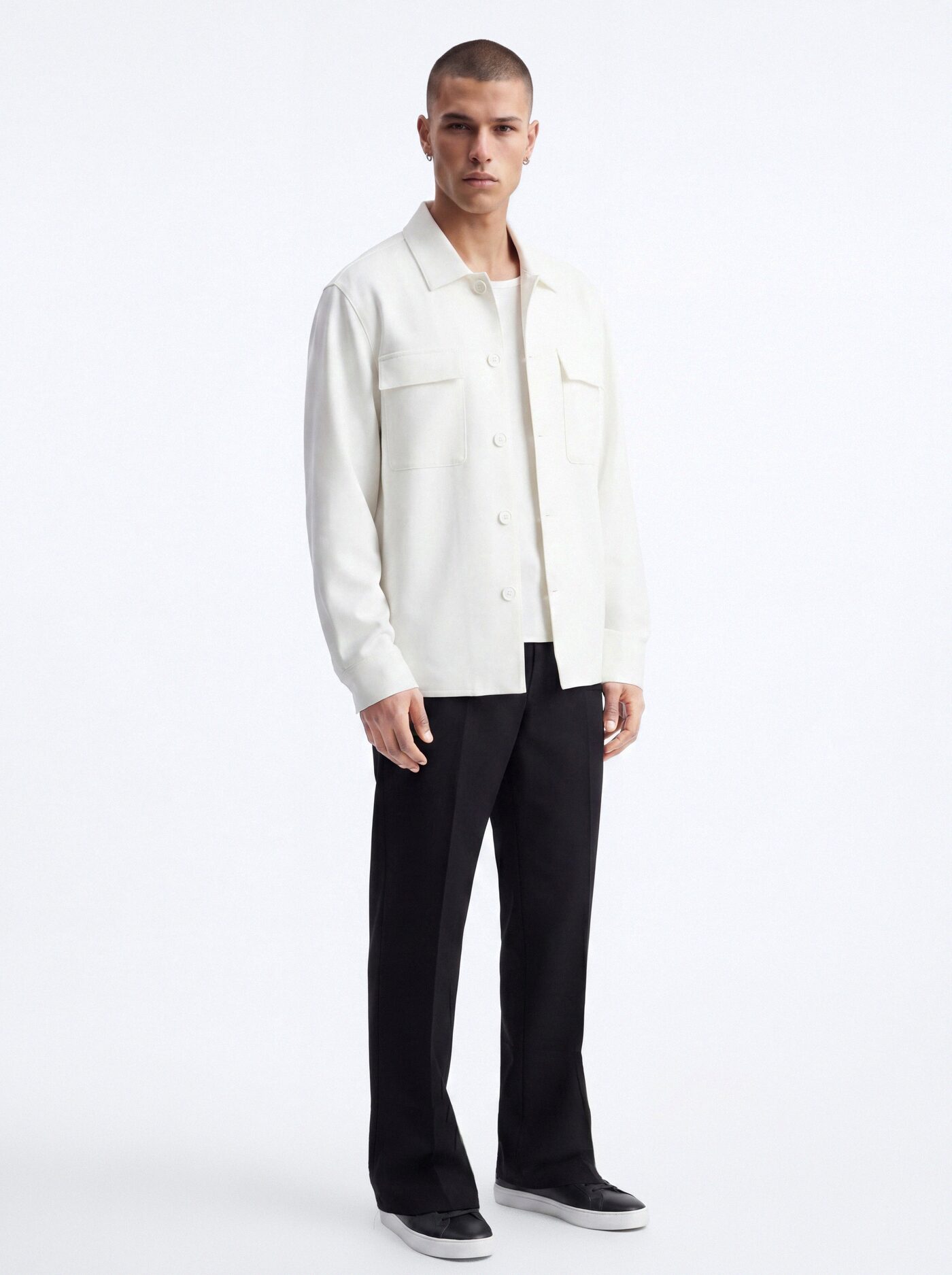 Modern Essential Relaxed Overshirt - Off White