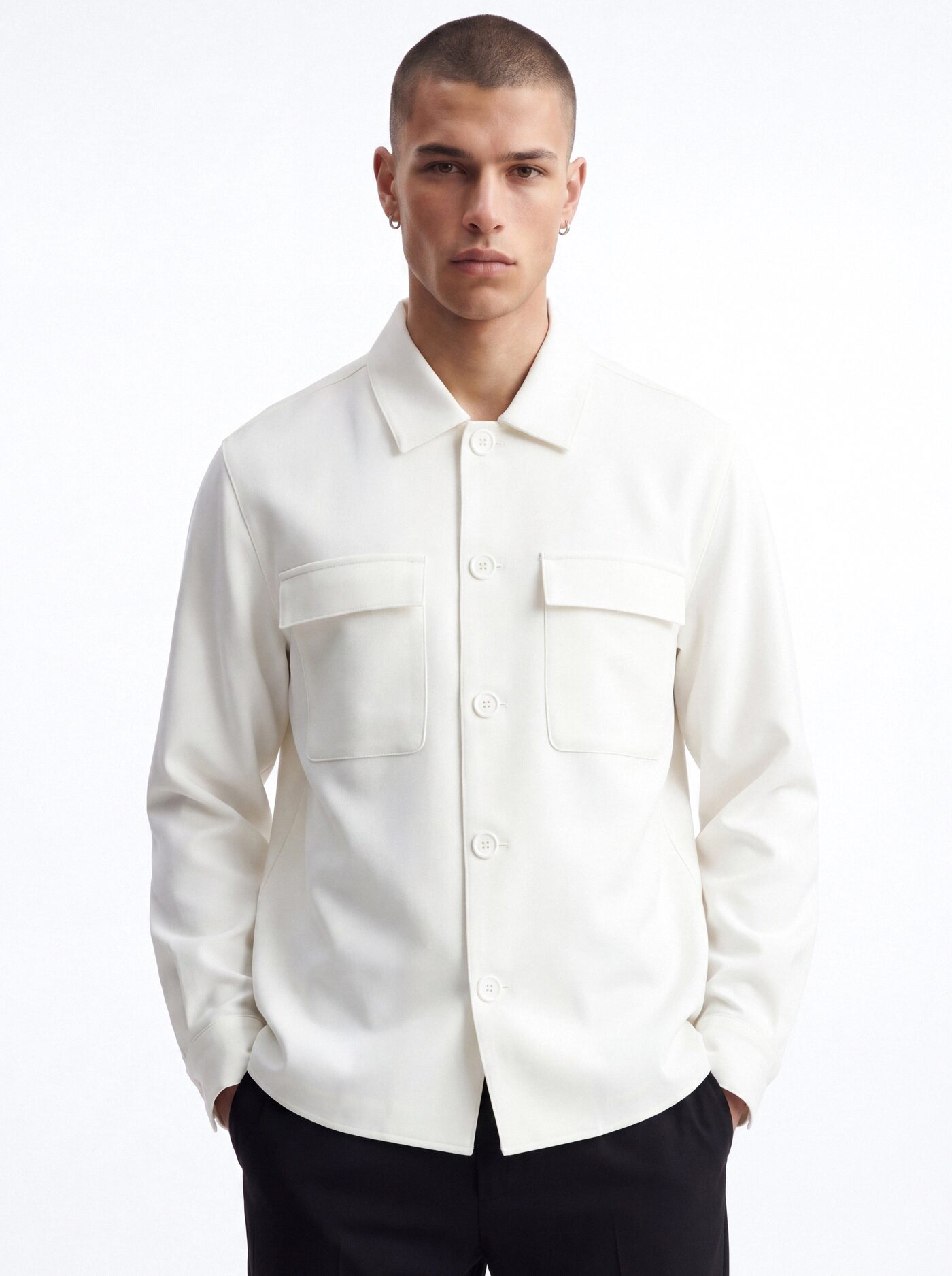 Modern Essential Relaxed Overshirt - Off White