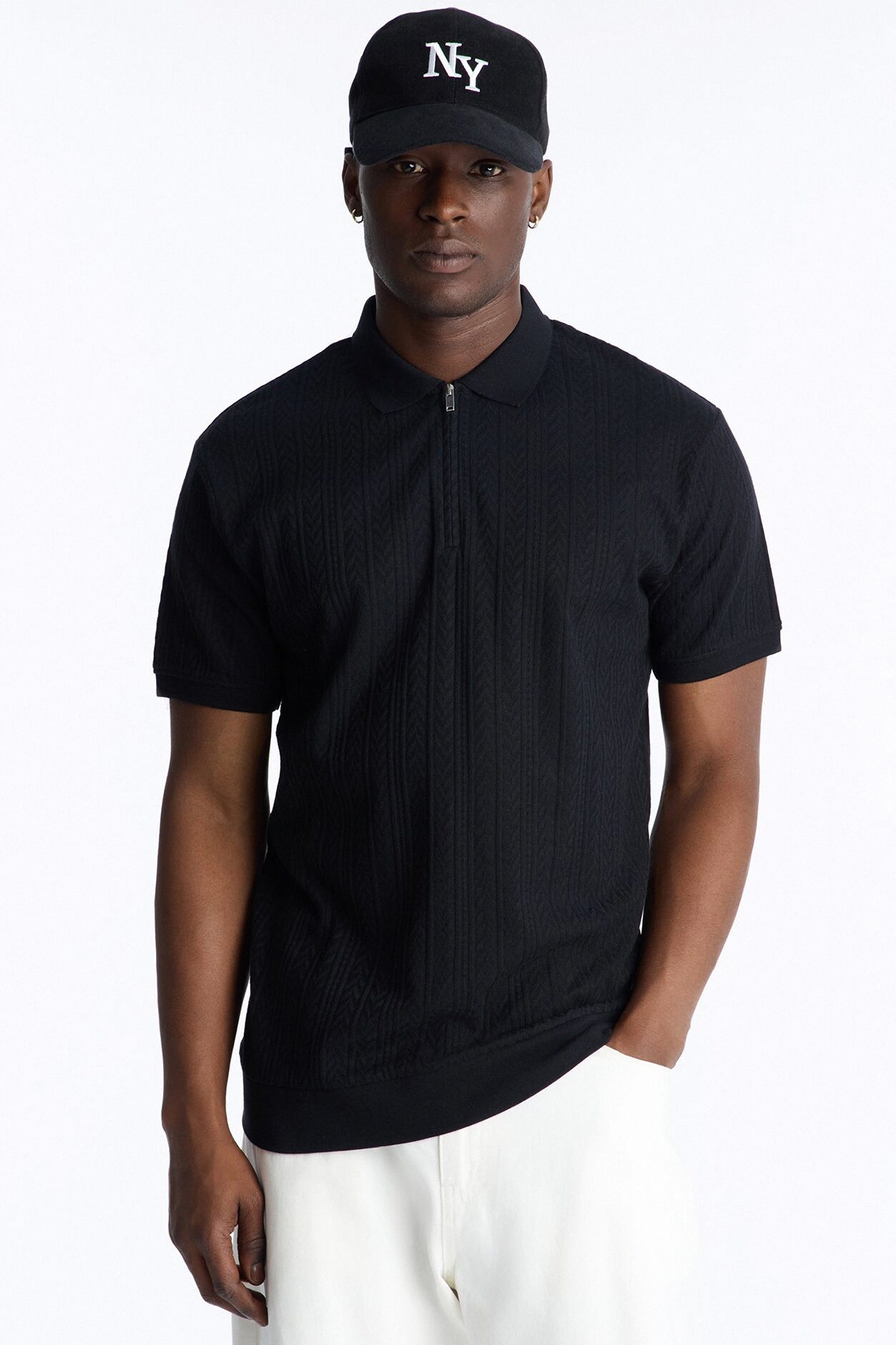 Fairway Short Sleeve Polo - Black