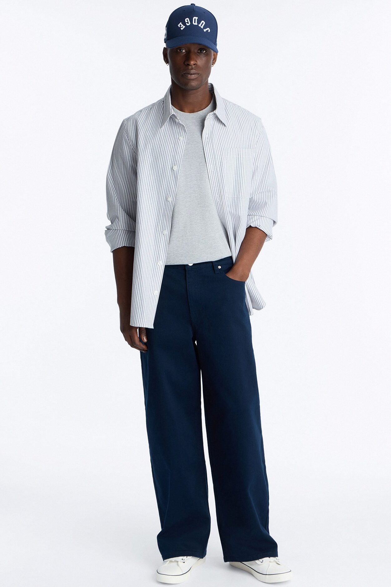 Mac Chino Baggy 5 Pocket Pant - Navy
