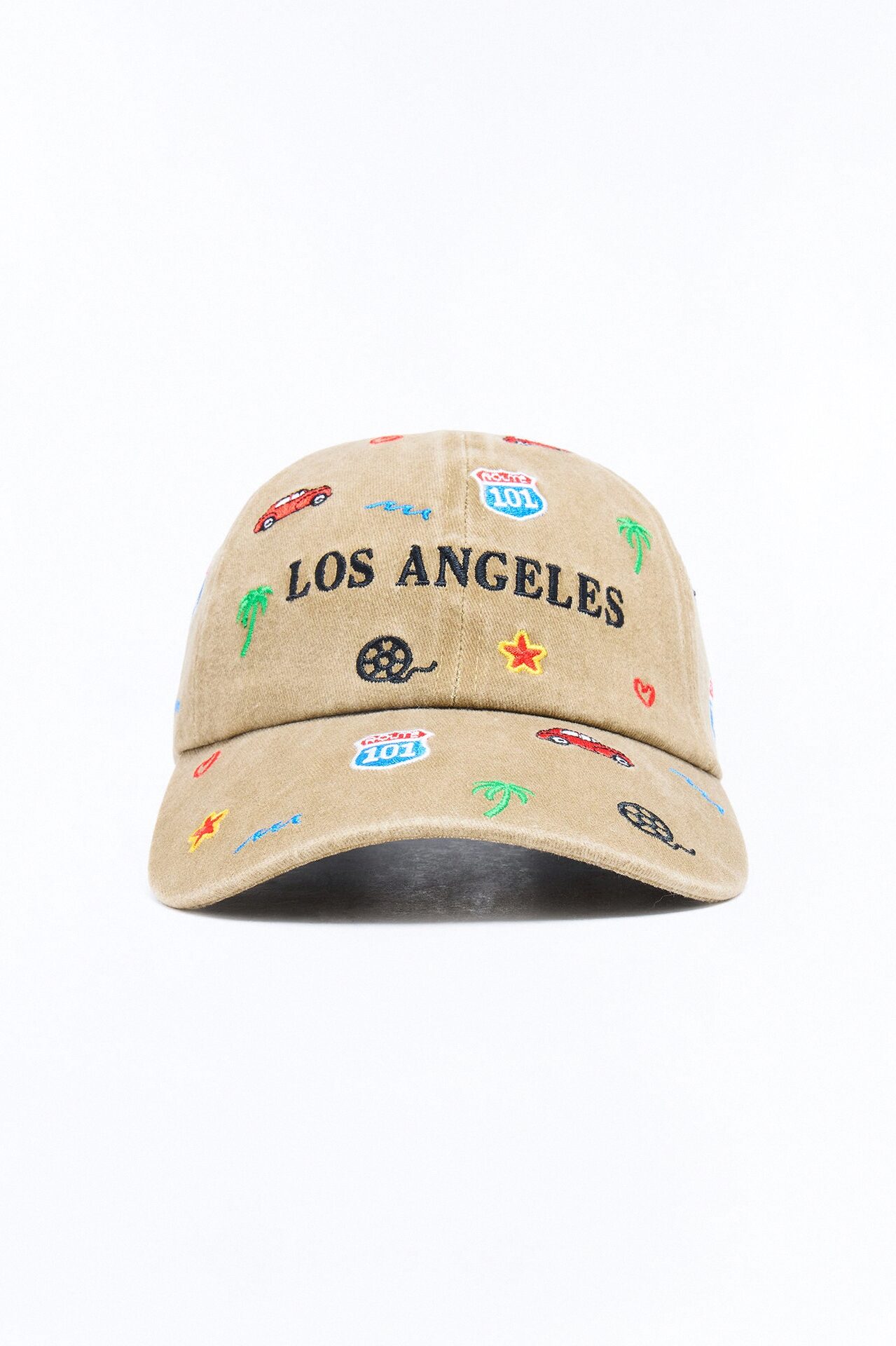 Destination LA Baseball Hat - Tan/Multi