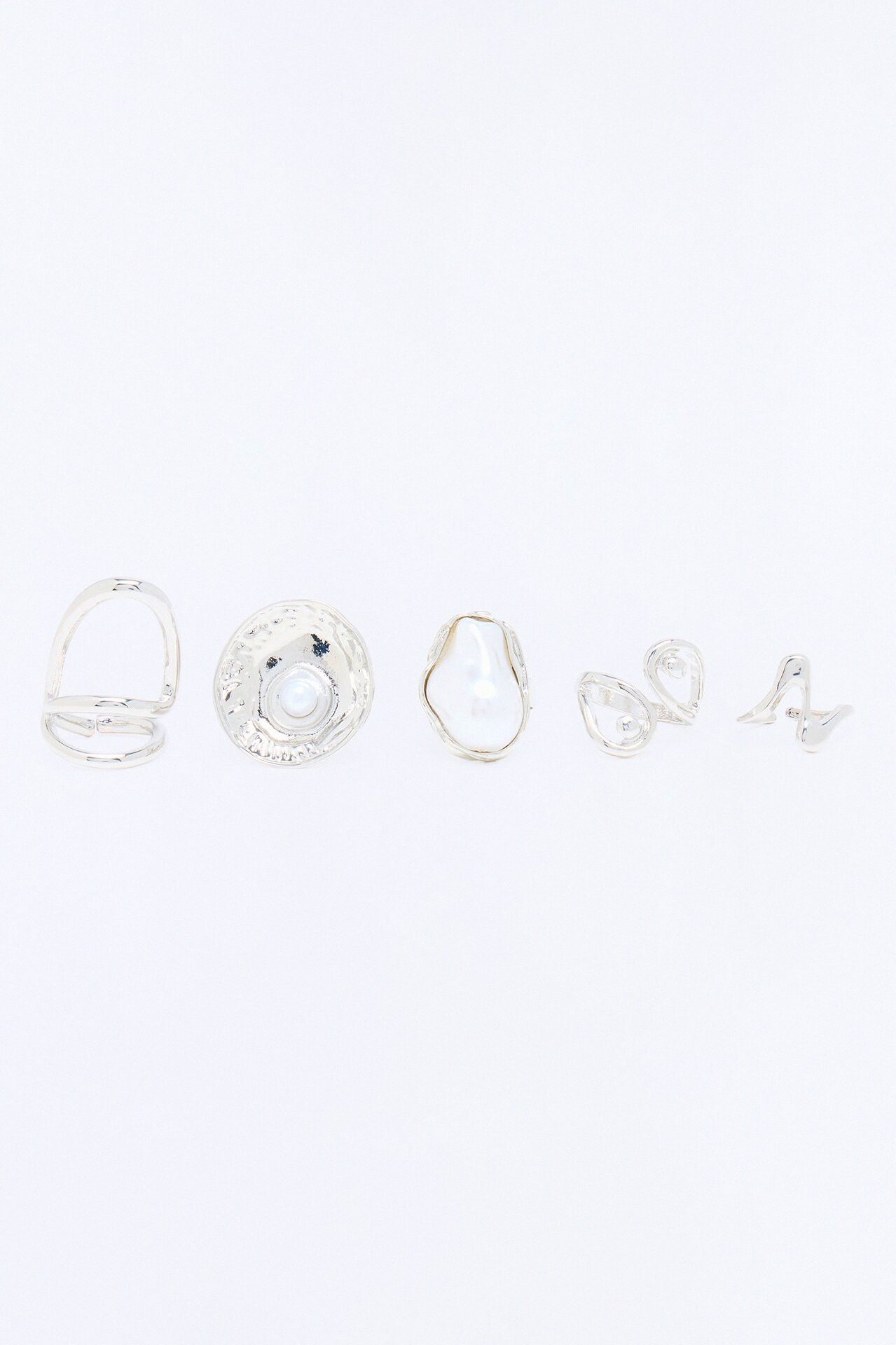 Always Together 5 Piece Ring Set - Silver