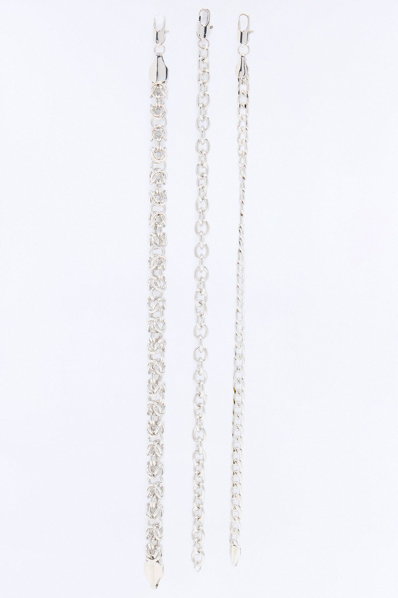 Celtic Chain Bracelet Set - Silver