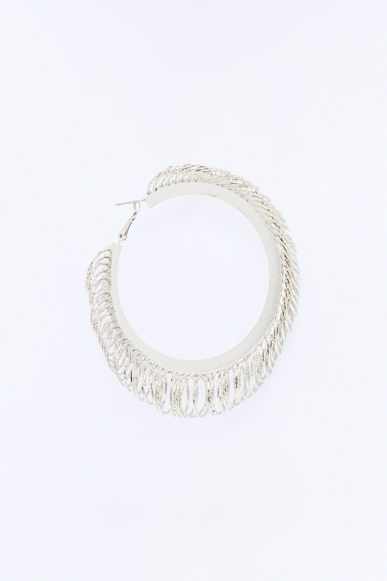 Dessert Sun Hoop Earrings - Silver