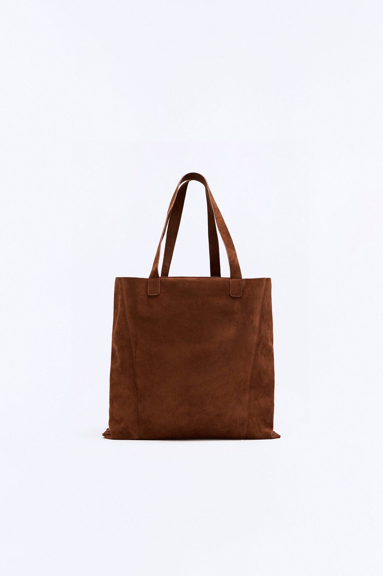 Everyday Suede Tote Bag - Brown