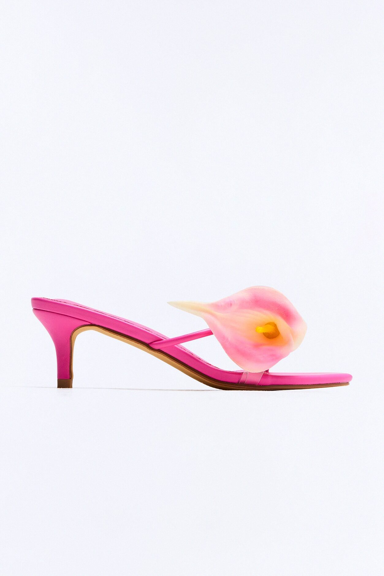 Sunny Days Flower Heels - HotPink