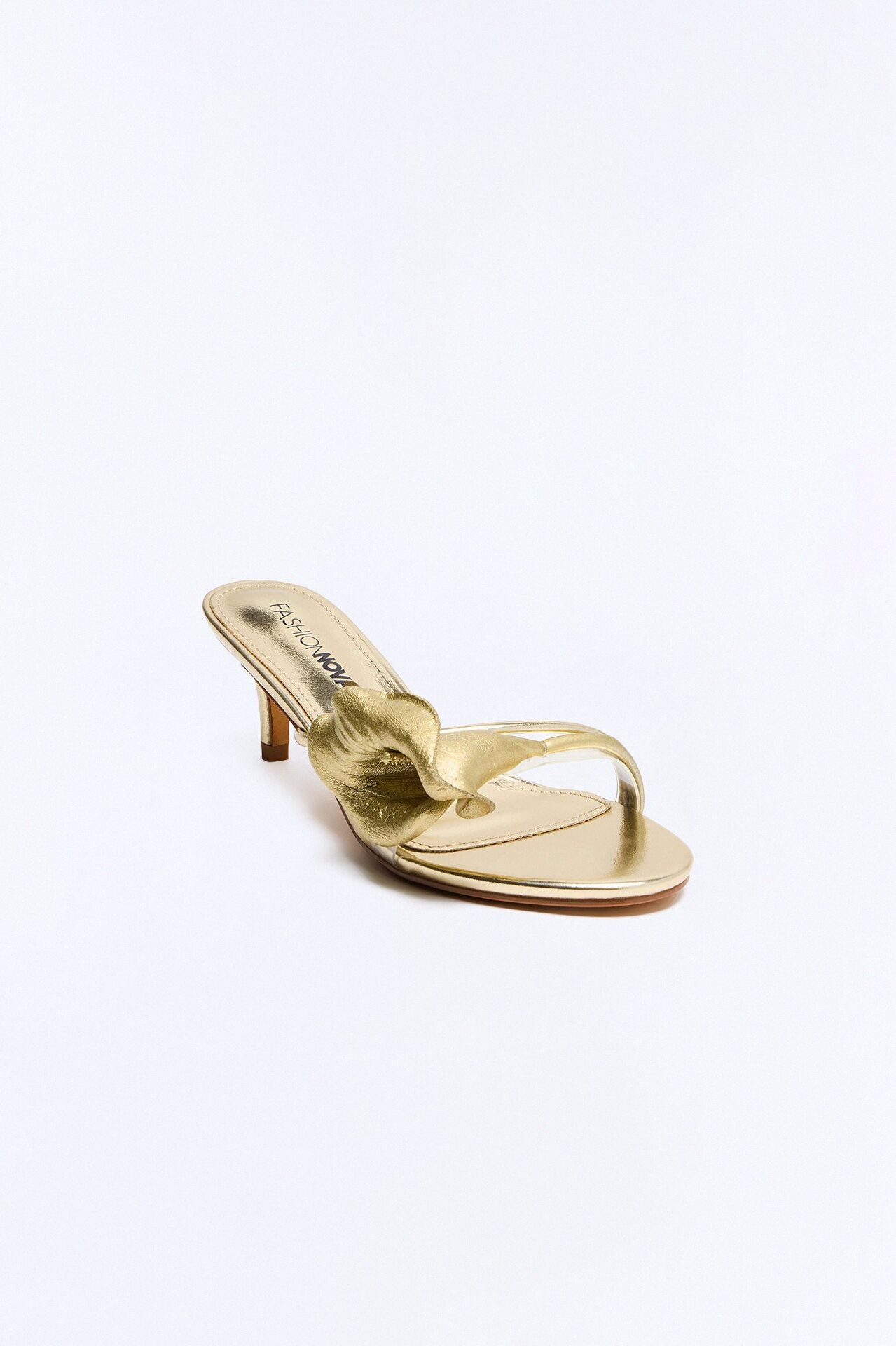 Sunny Days Flower Heels - Gold
