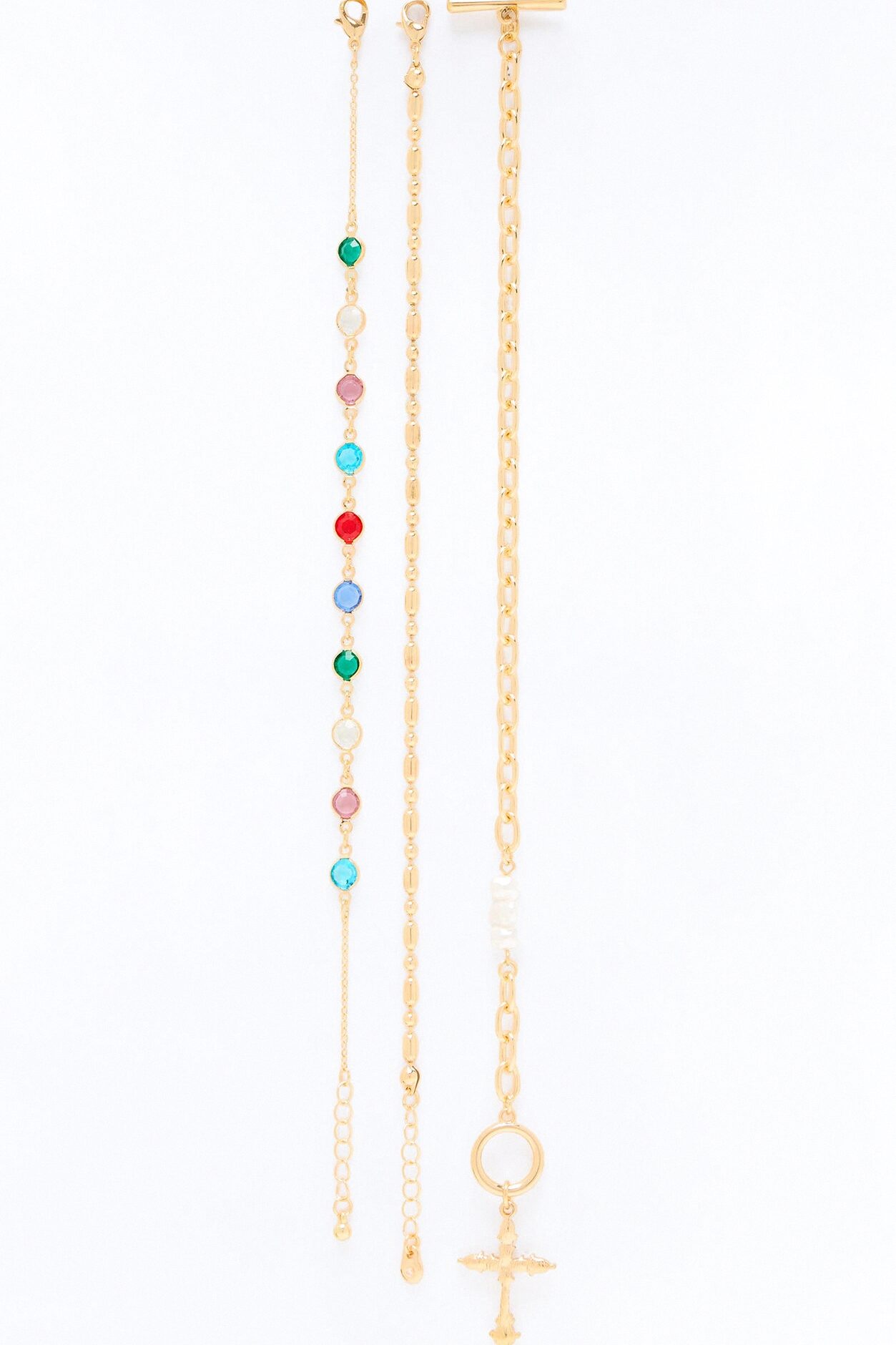 Faith And Love Anklet - Gold/Multi