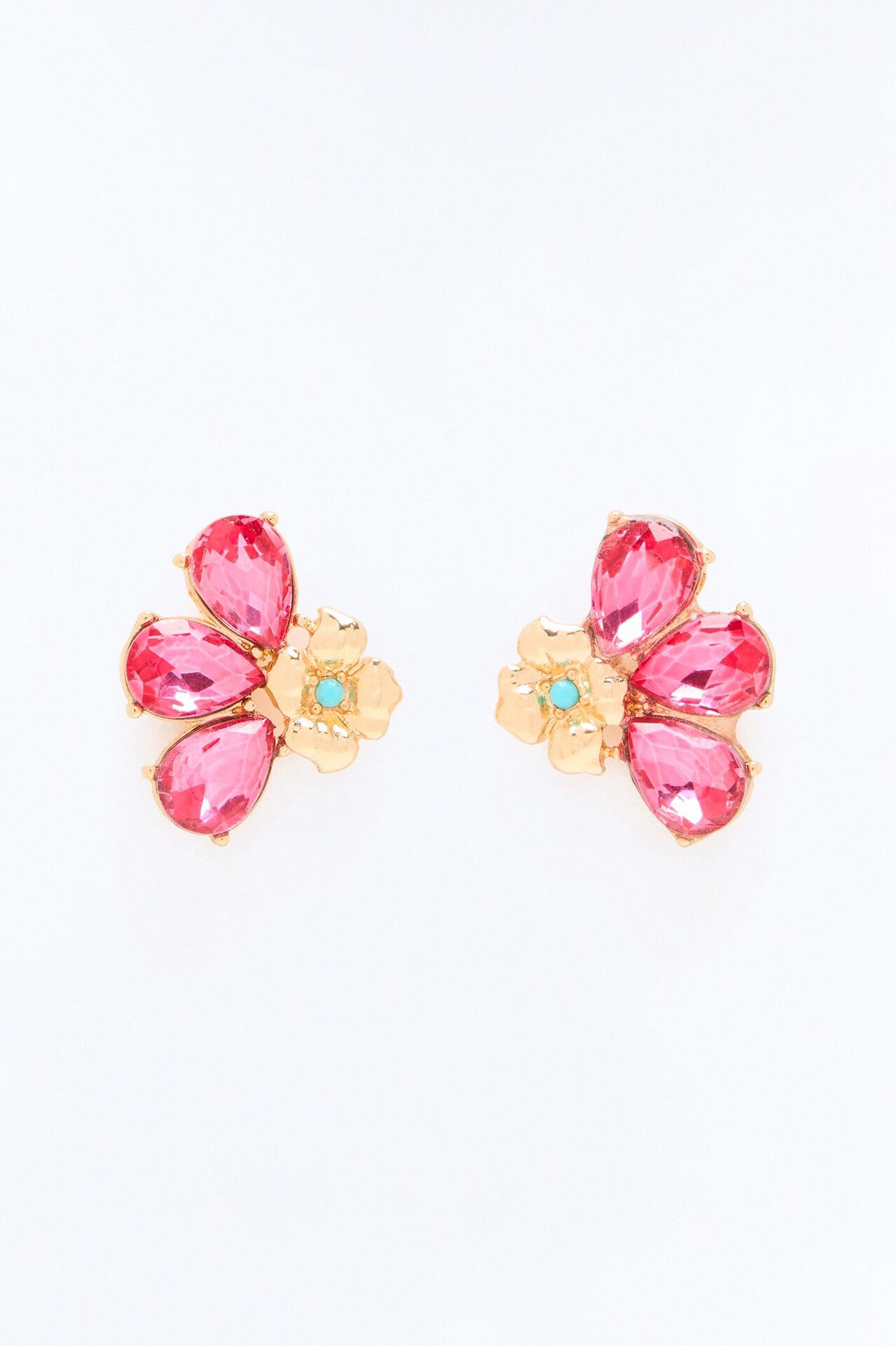 Radiant Essence Earrings - Gold/Pink