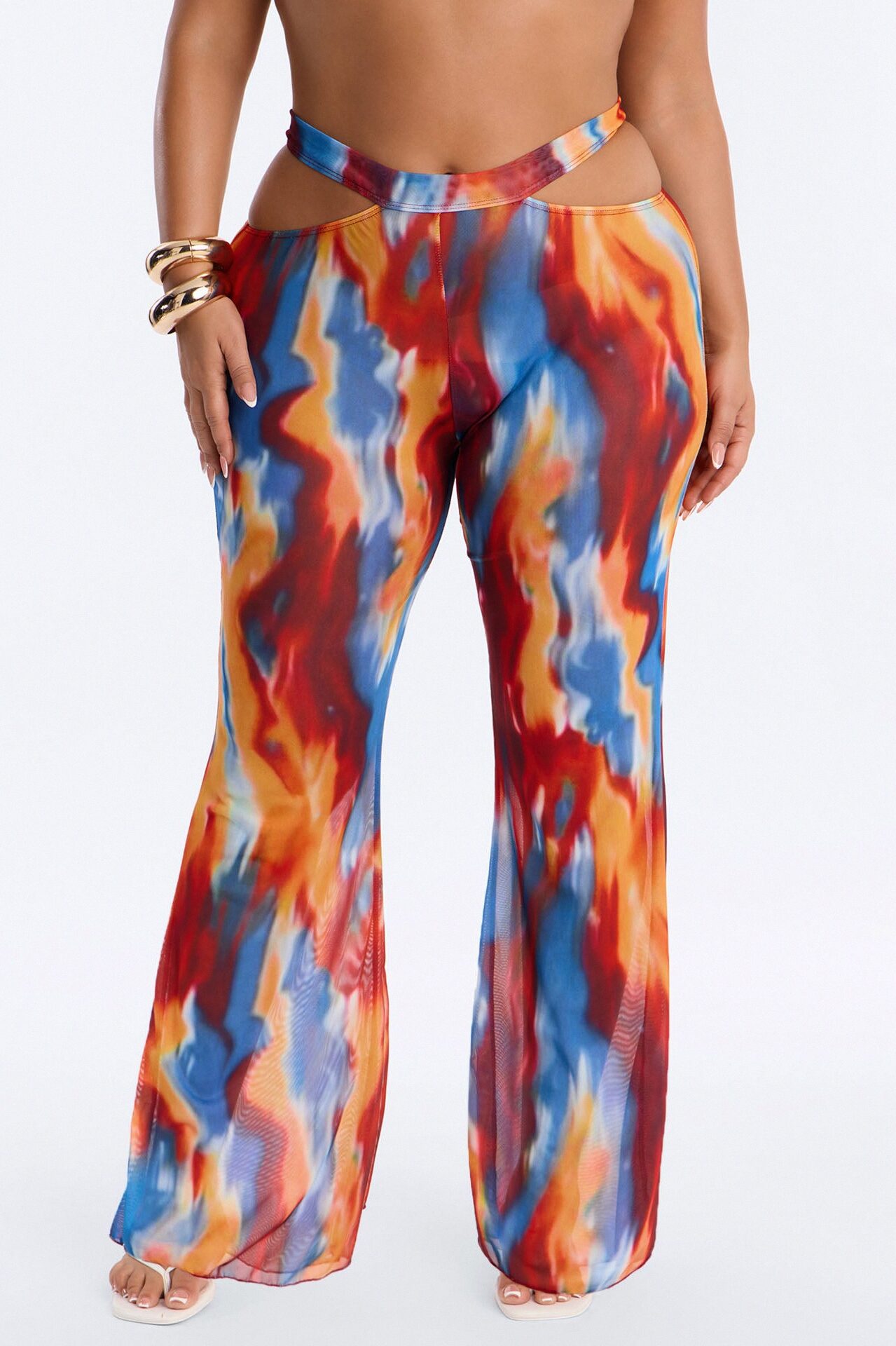 Body Talk Swim Cover Up Pants - Multi Color