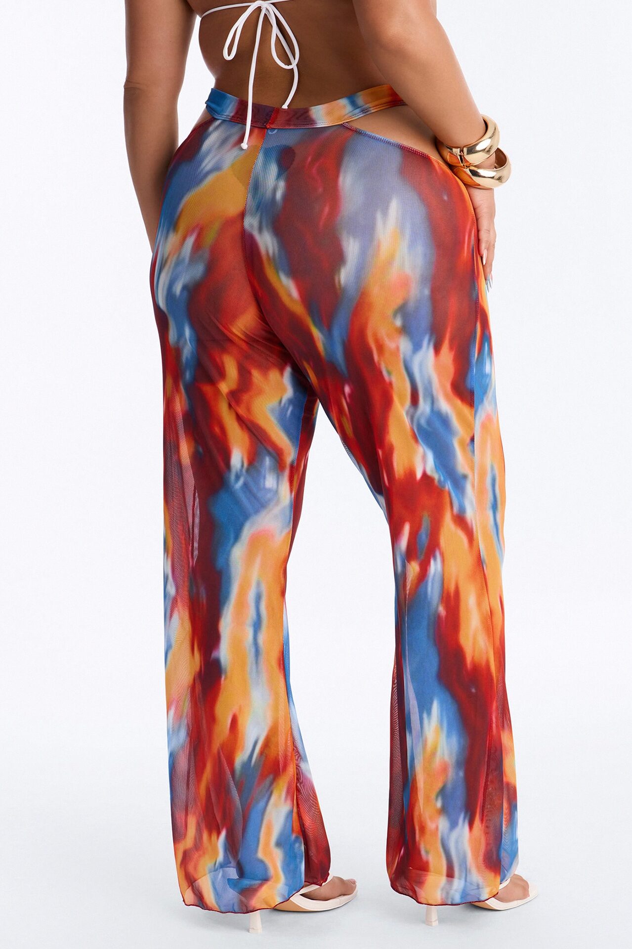 Body Talk Swim Cover Up Pants - Multi Color
