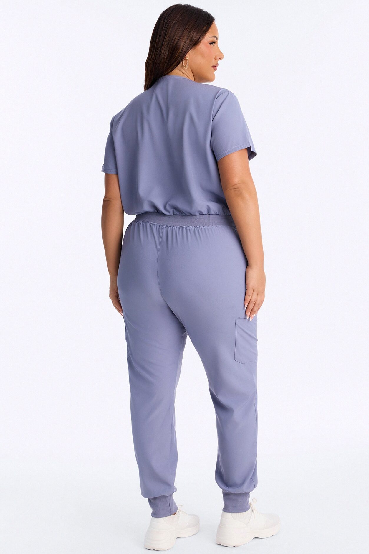 Full Shift Stretch Jogger Scrub Uniform Jumpsuit - Blue