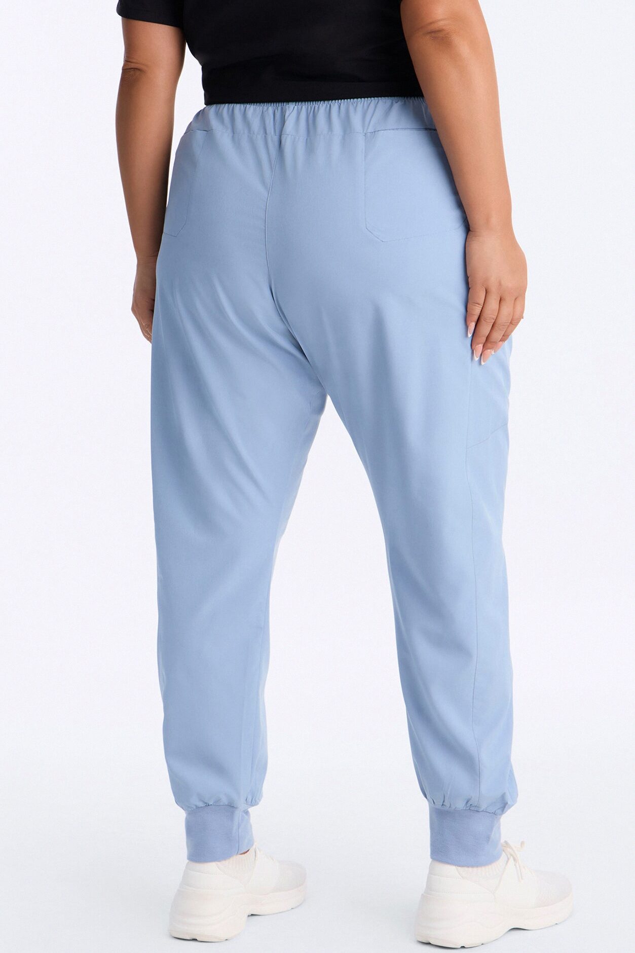 First Call 4 Way Stretch 7 Pocket Cargo Jogger Scrub Bottoms - Dusty Blue