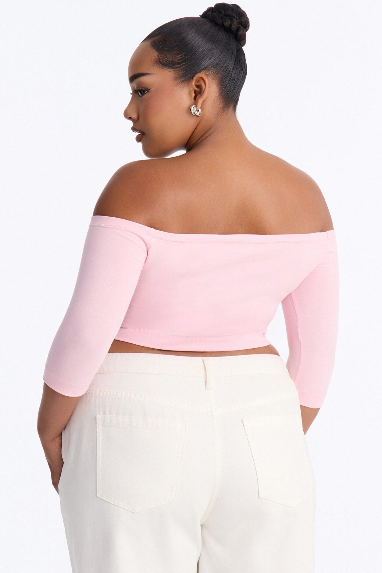Francesca Off Shoulder Top - Pink