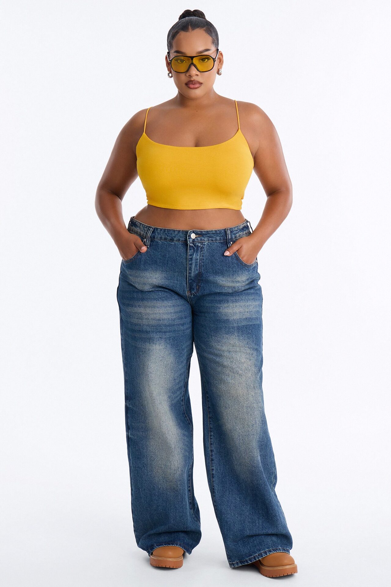 Kiki Super Cropped Top - Orange