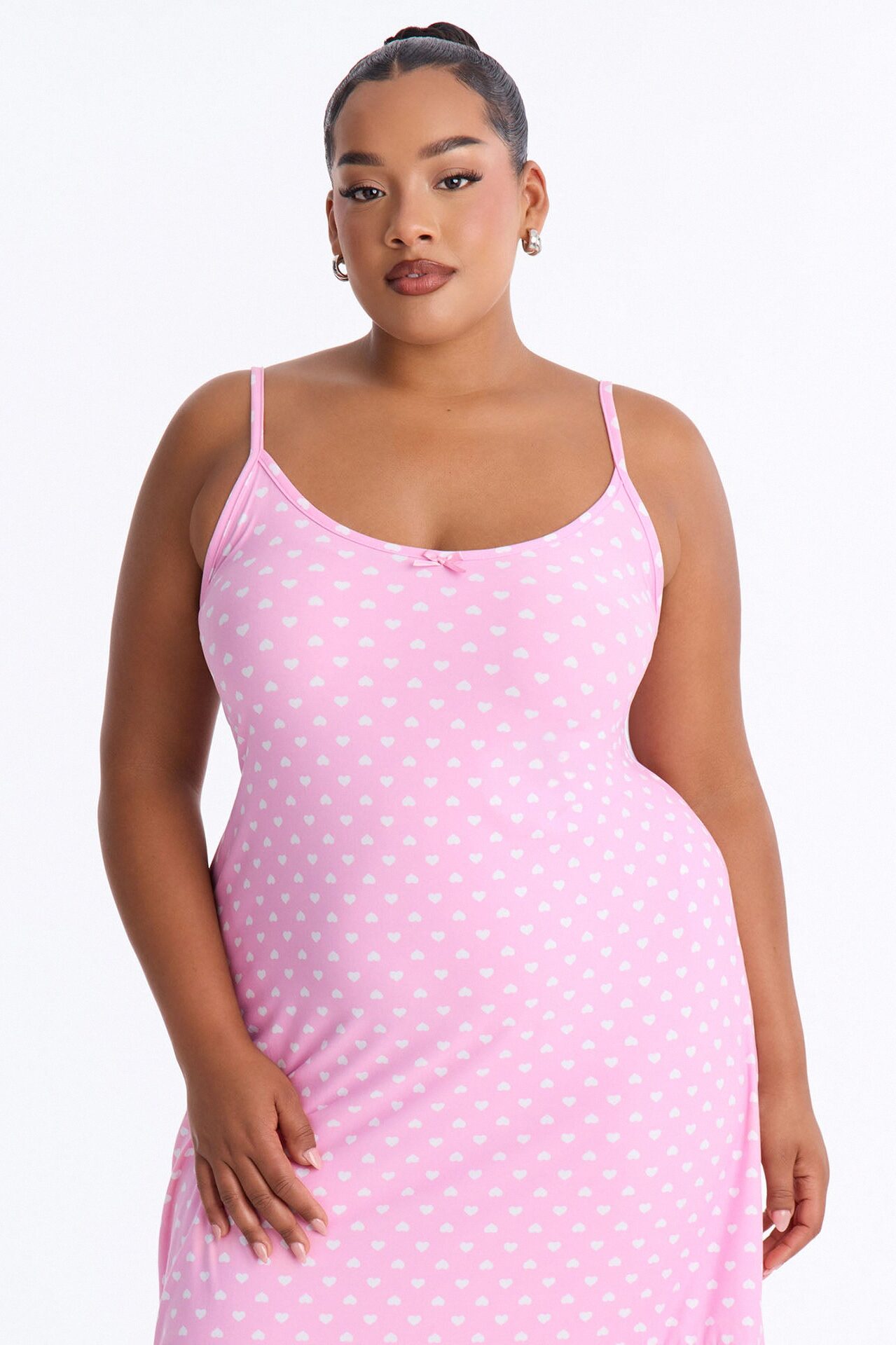 Sweet Dot Fantasy Ruffle PJ Sleep Dress - Pink