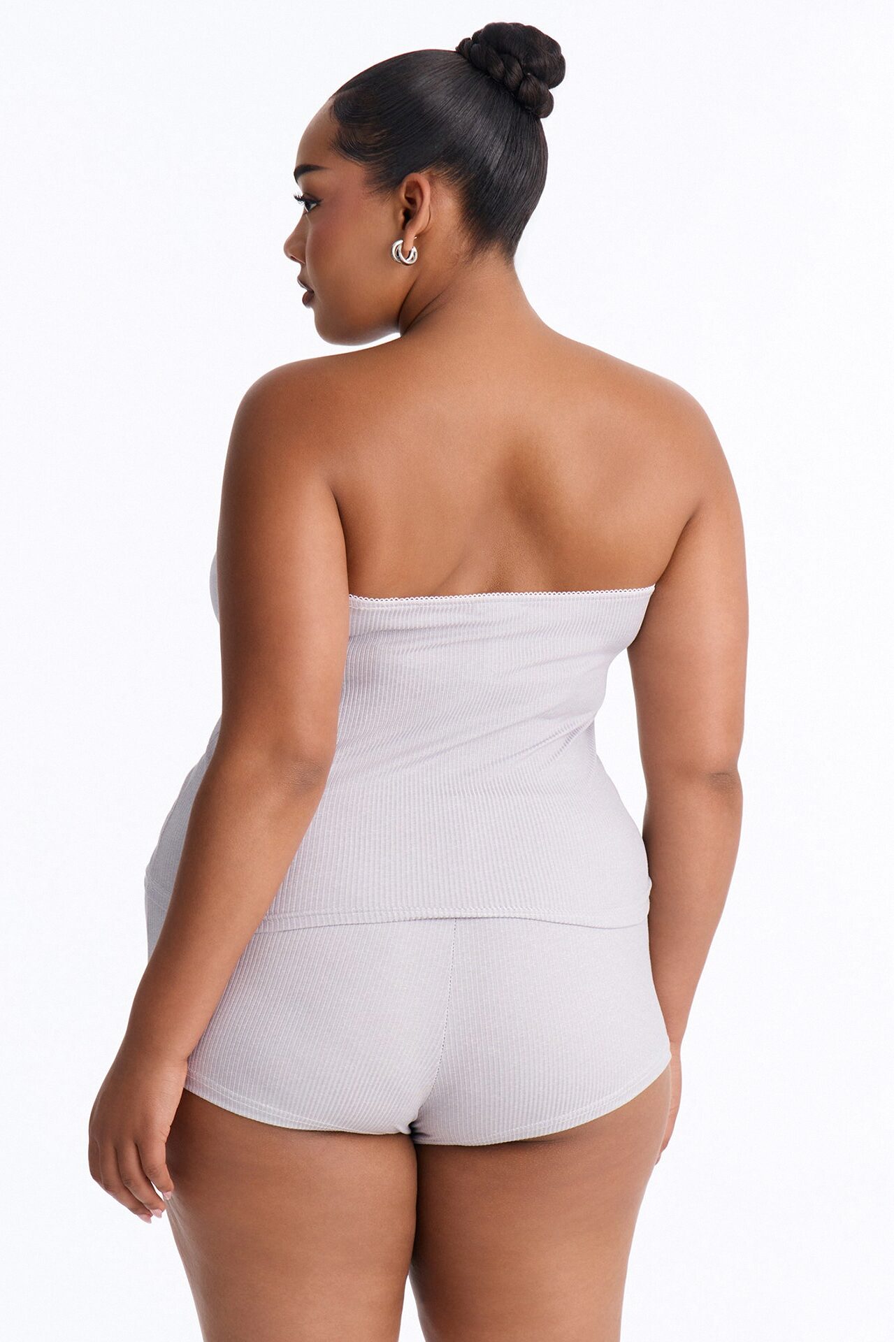 Give Me More 2pc PJ Boyshort Set - Heather Grey