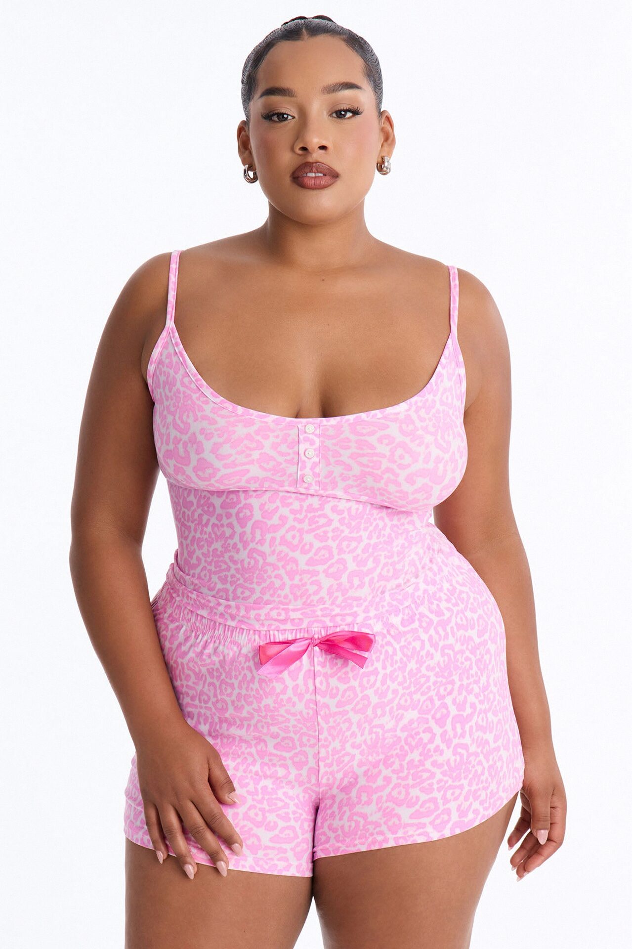 Cozy Dreams PJ Short Set - Pink/combo