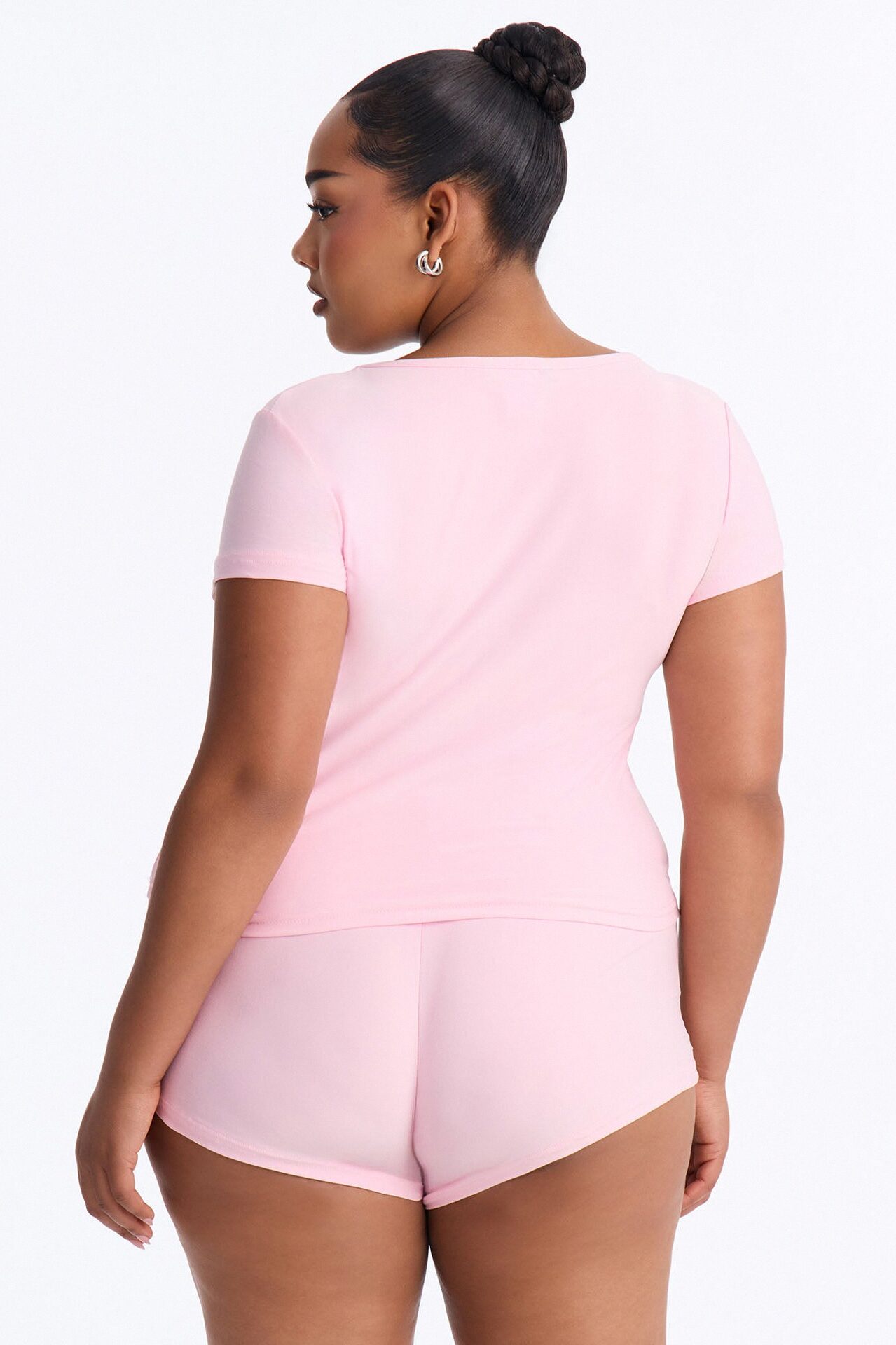 God Is Good All The Time PJ Short Set - Pink
