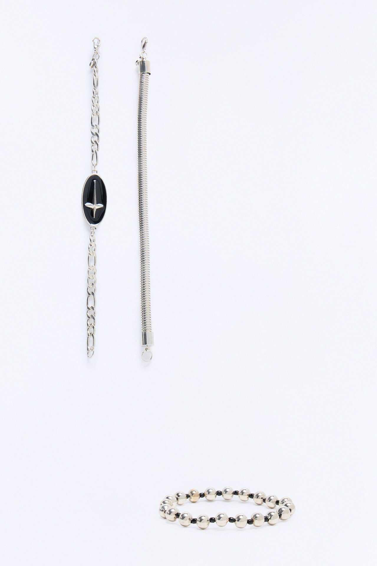 Fight For Your Beliefs Bracelet Set - Silver