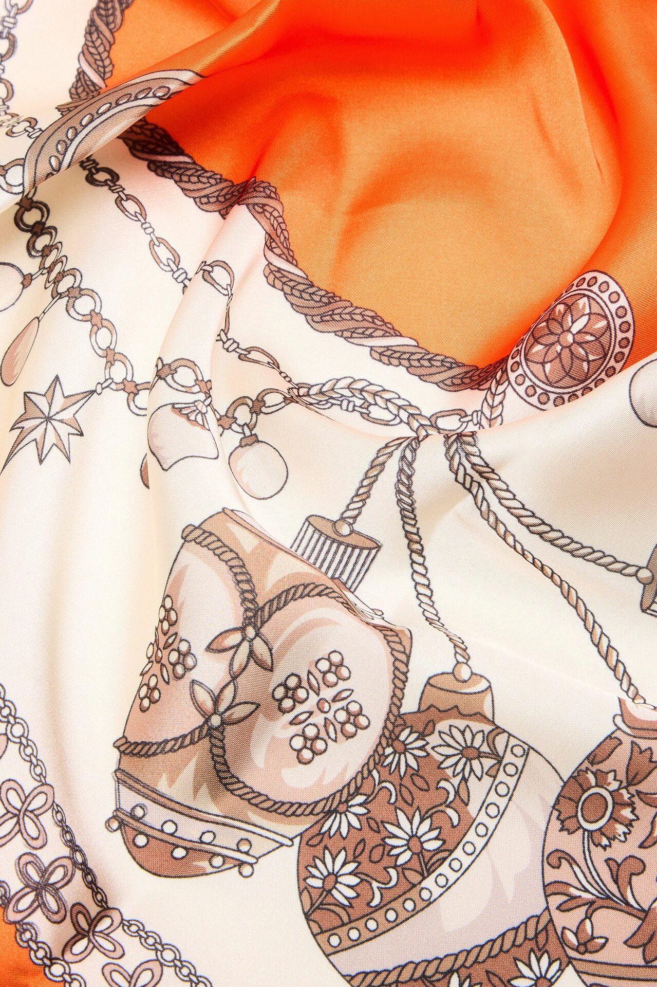Hairs A Mess Head Scarf - Orange/combo