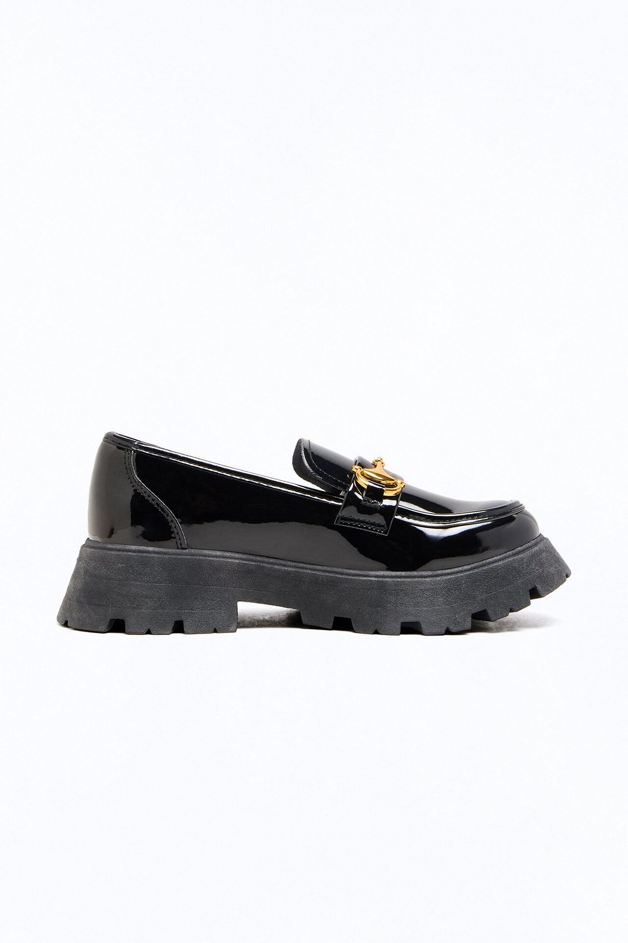 Kylie Platform Loafers - Black