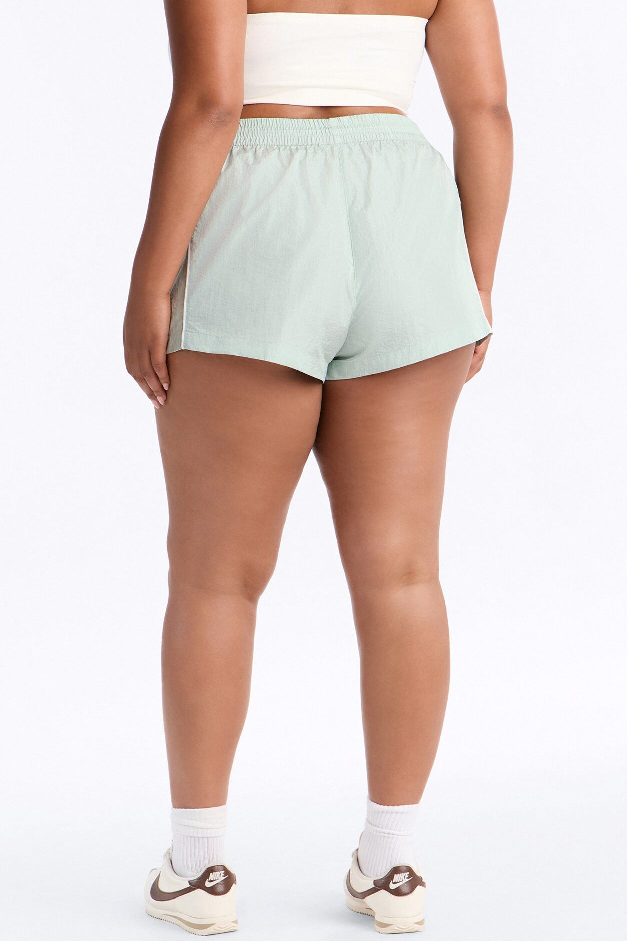 End Game Windbreaker Mid Rise Short 1.5″ - Sage/combo