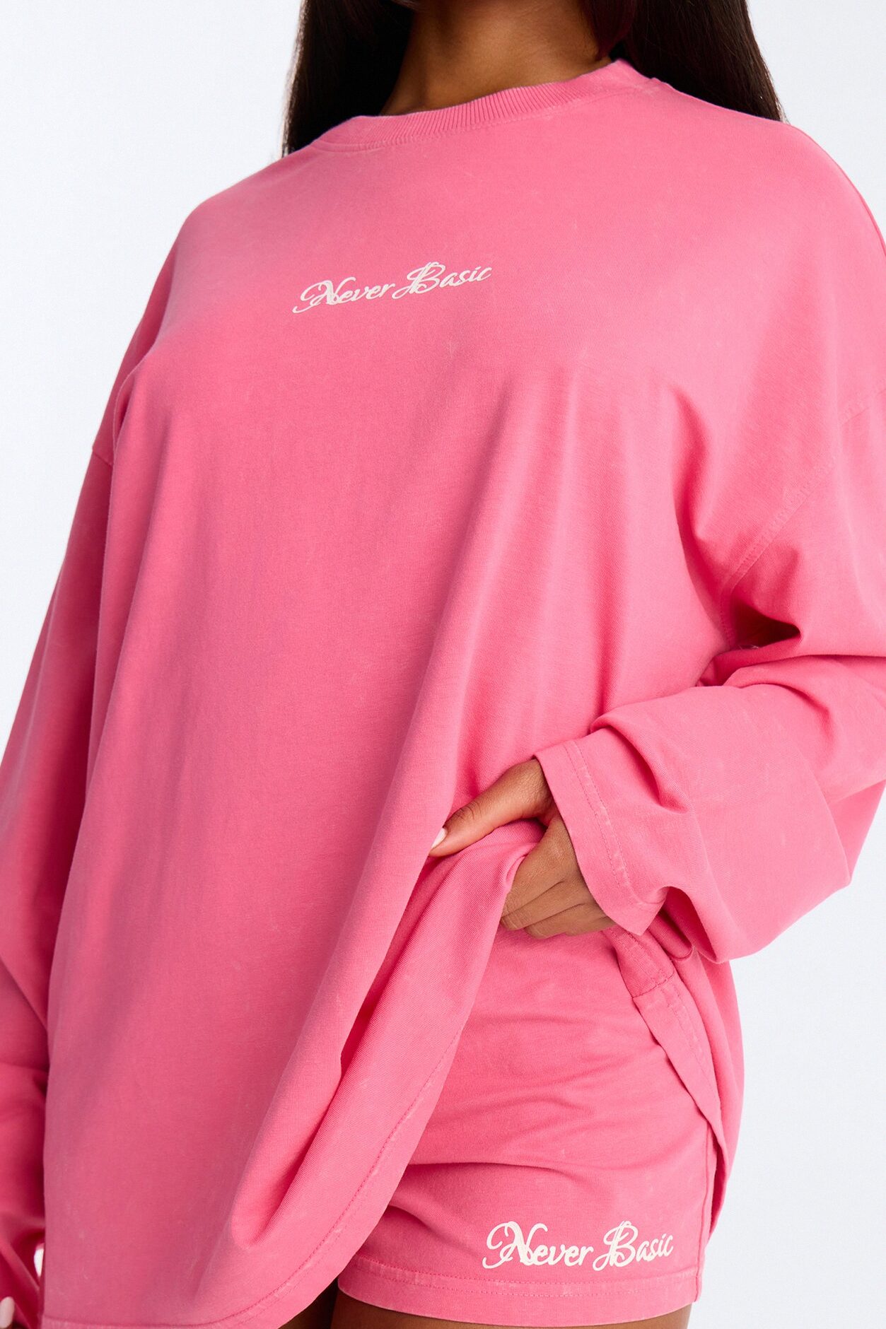 Seen and Unbothered Short Set - Pink