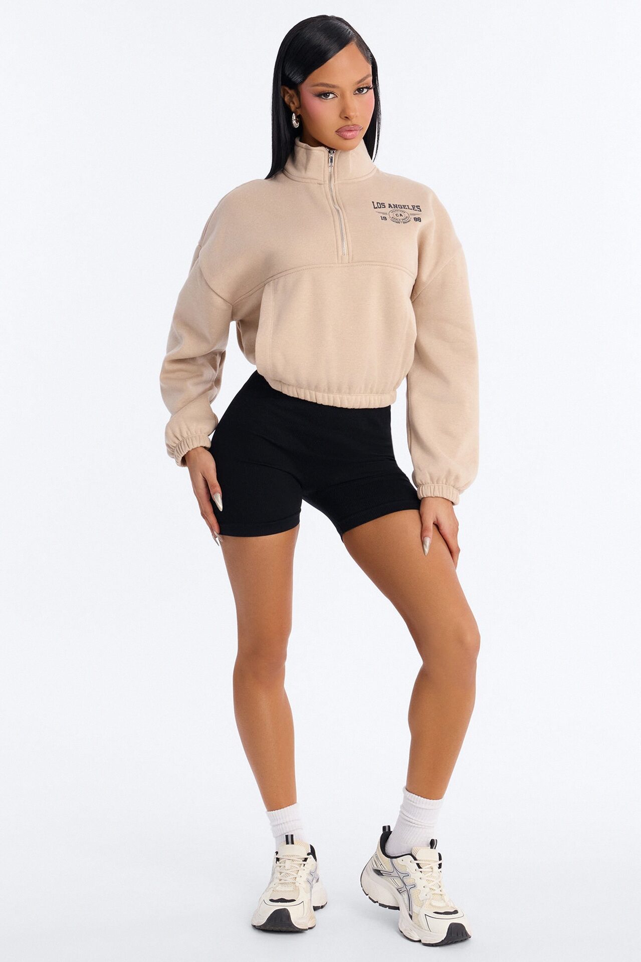 West Coast Winner Fleece Quarter Zip Pullover - Taupe