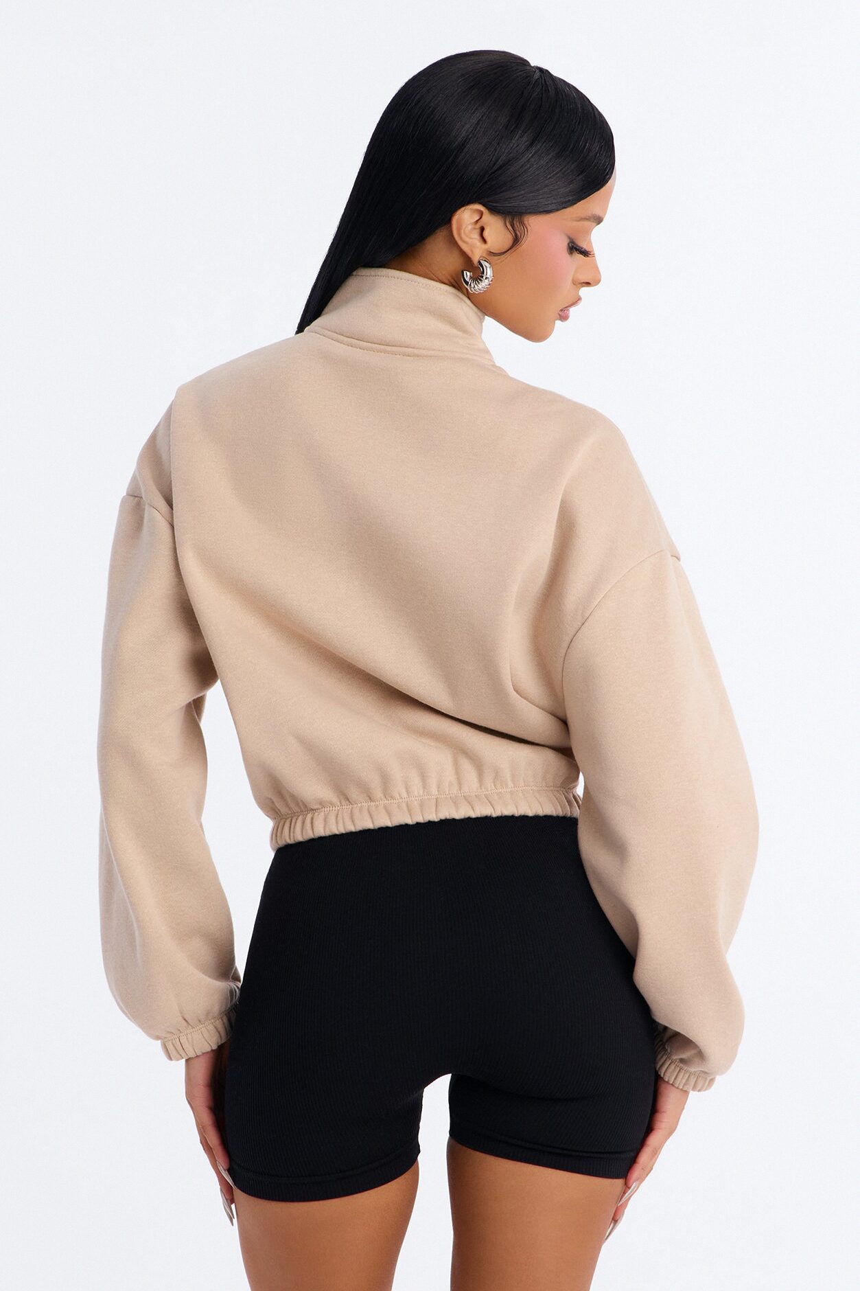 West Coast Winner Fleece Quarter Zip Pullover - Taupe