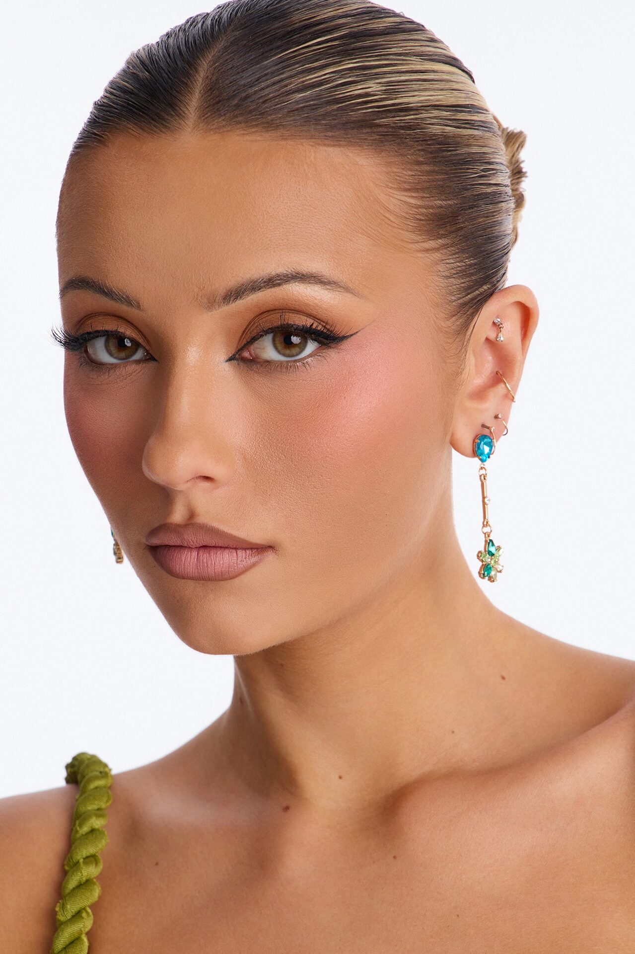 Paradise Bloom Earrings - Blue/combo