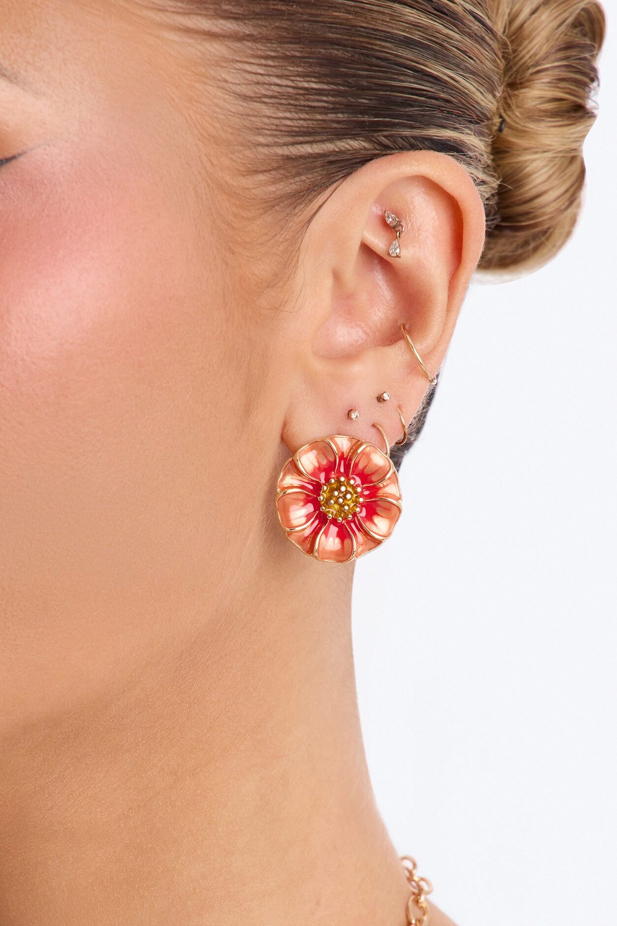 Island Babe Stud Earrings - Pink/combo