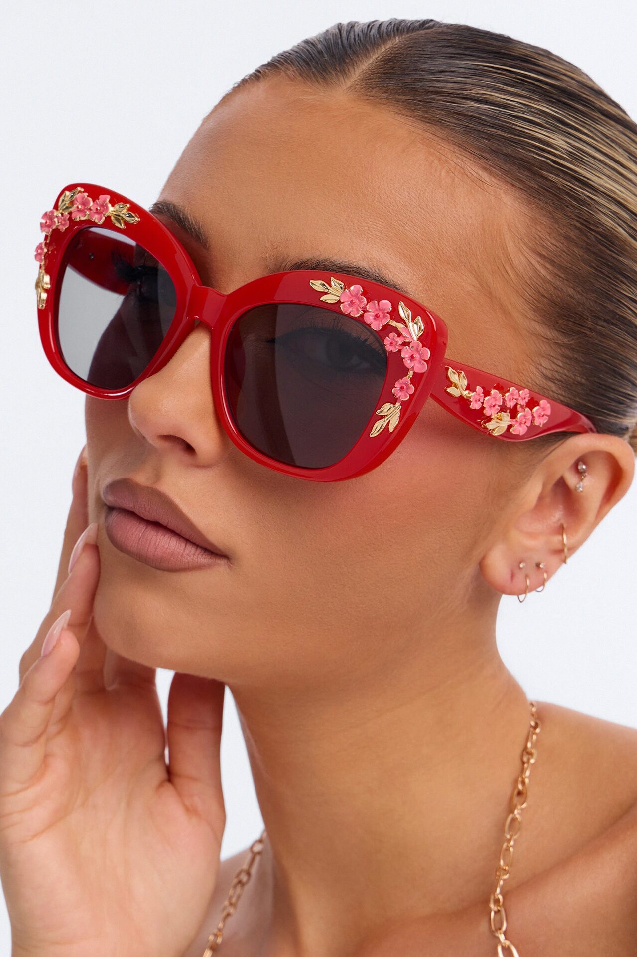 Garden Goddess Sunglasses - Red