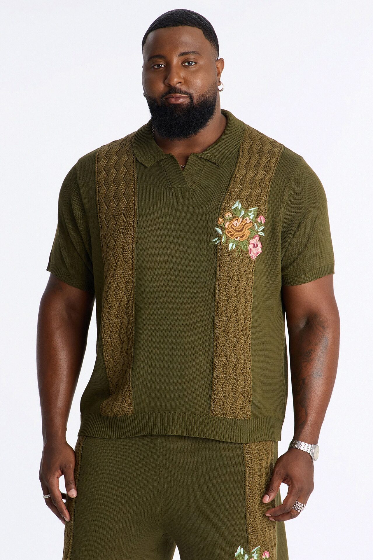 Herbarium Garden Polo - Khaki/combo