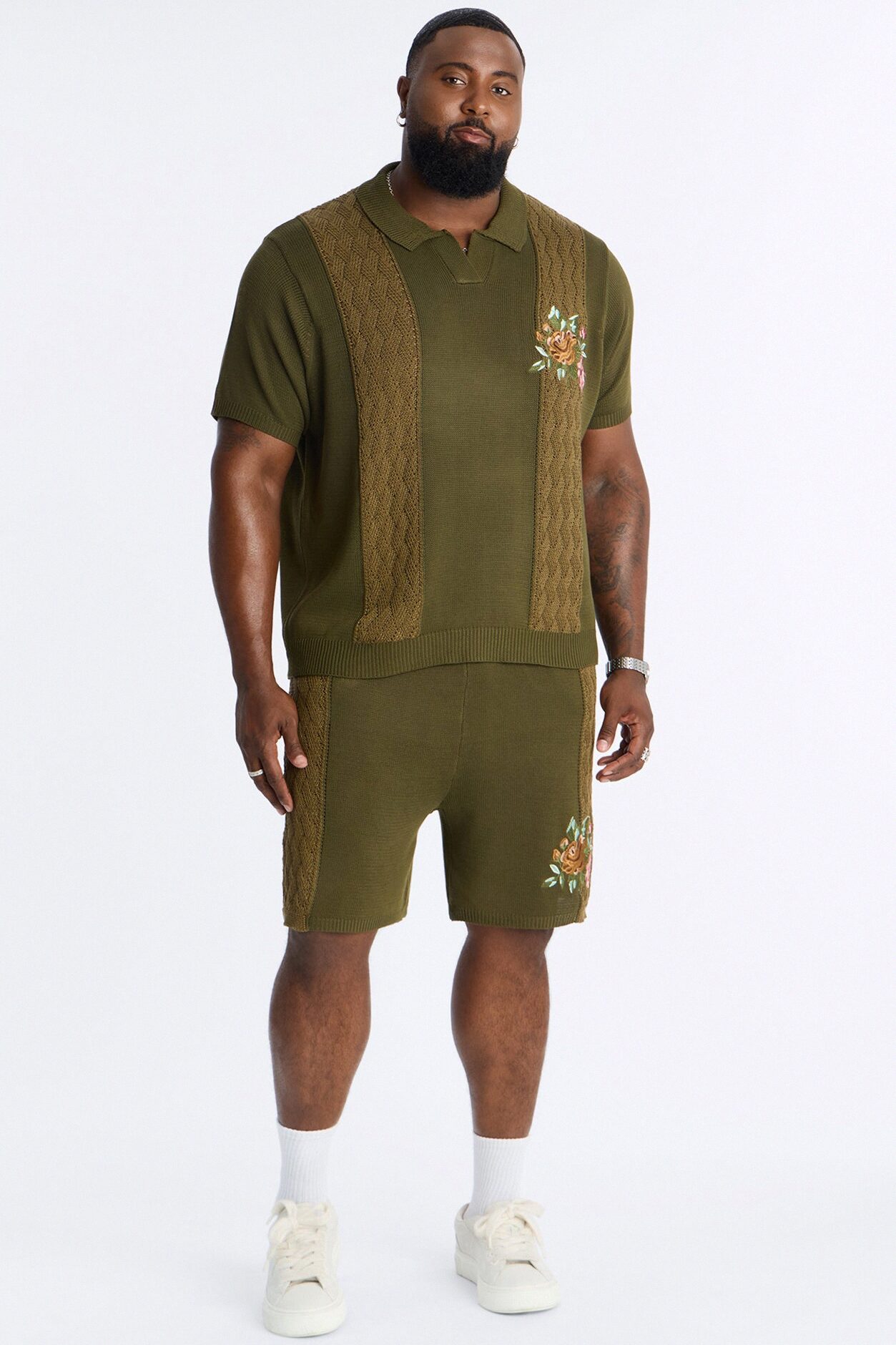 Relaxed Herbarium Garden Short - Khaki/combo