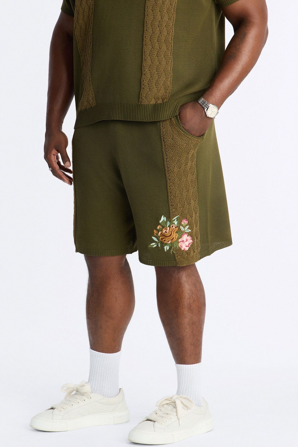 Relaxed Herbarium Garden Short - Khaki/combo