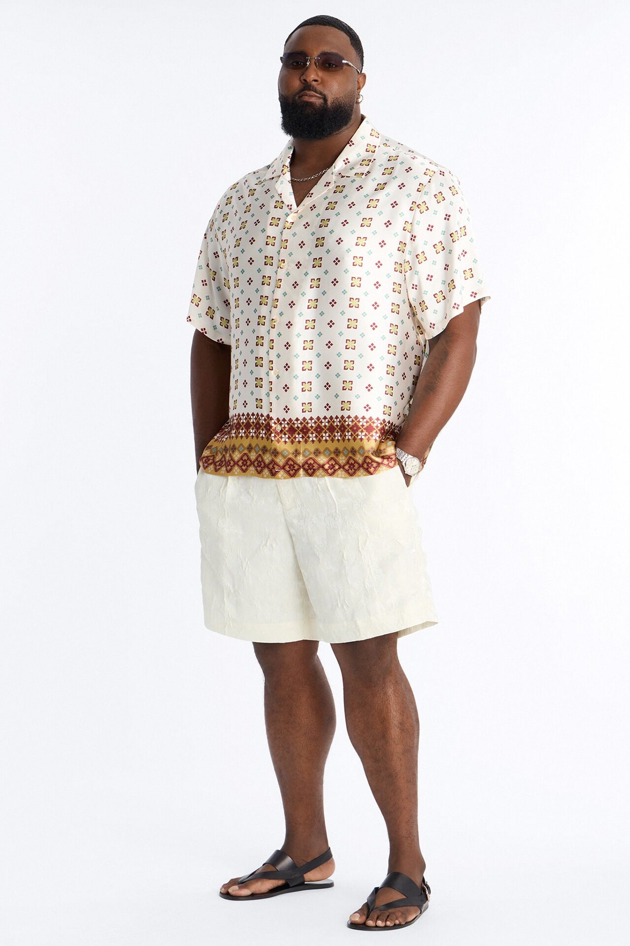Straight Rose Mirage Short - Cream