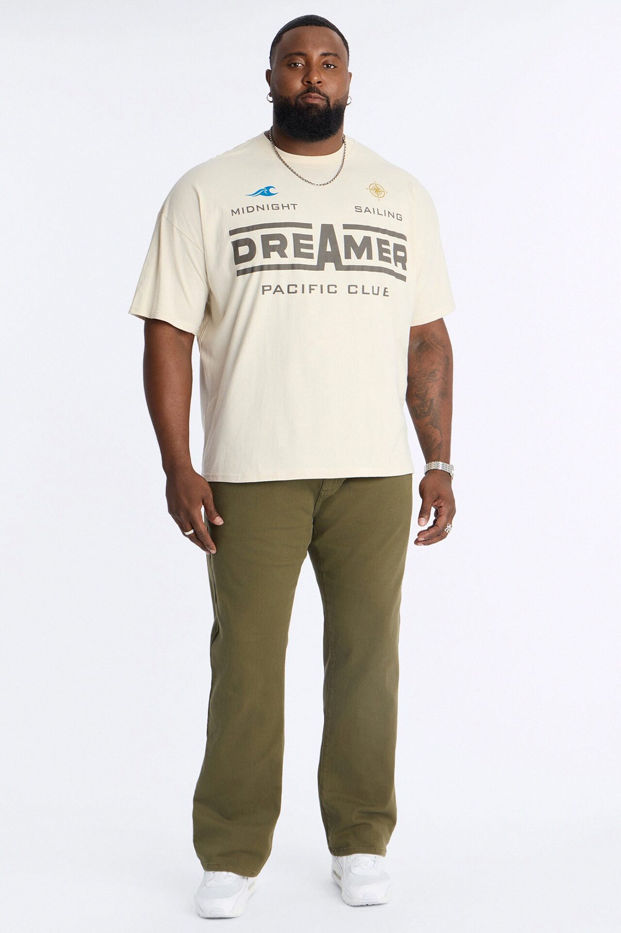 Mike Straight Taper Jeans - Olive