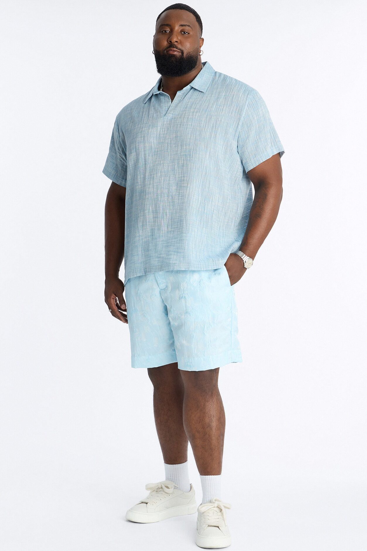 Straight Rose Mirage Short - LightBlue