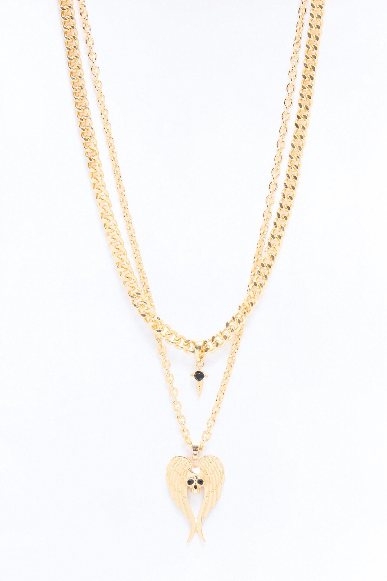 Flight Of Death Necklace Set - Gold