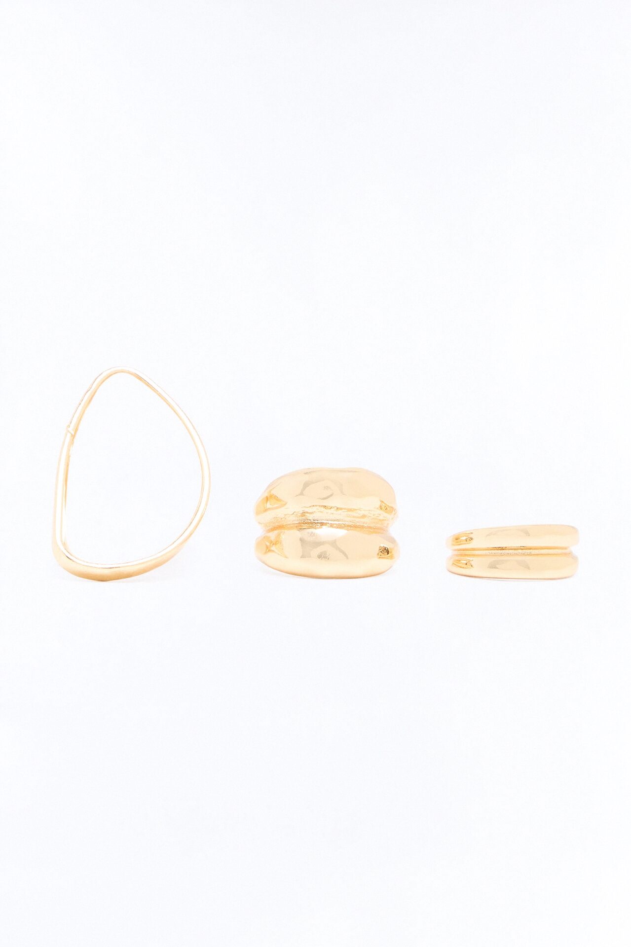 Signature Stack 3 Piece Ring Set - Gold/combo