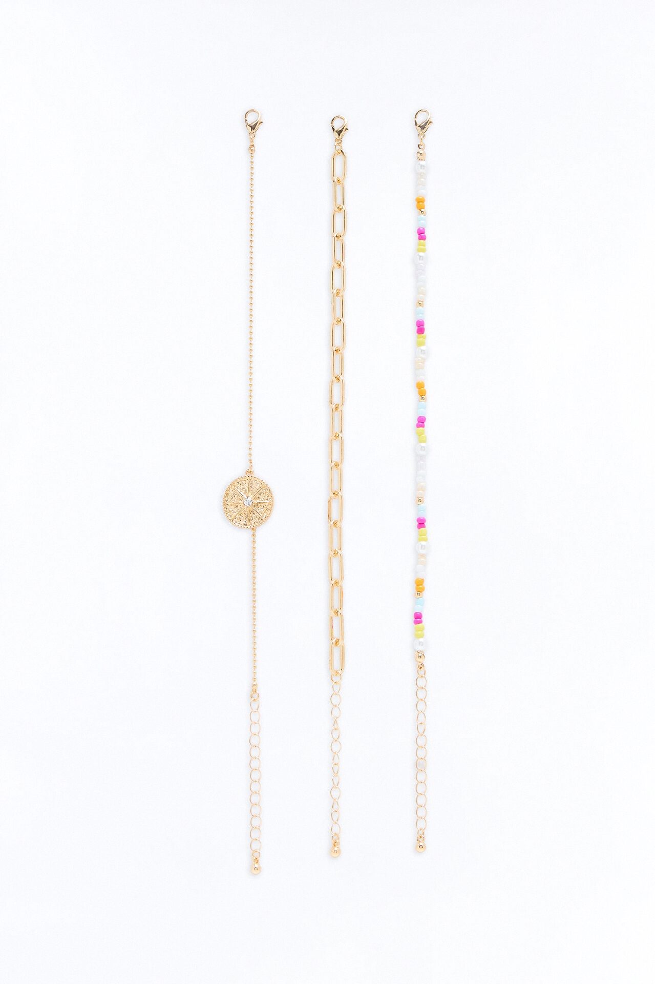Summer Fun Anklet - Gold/Multi