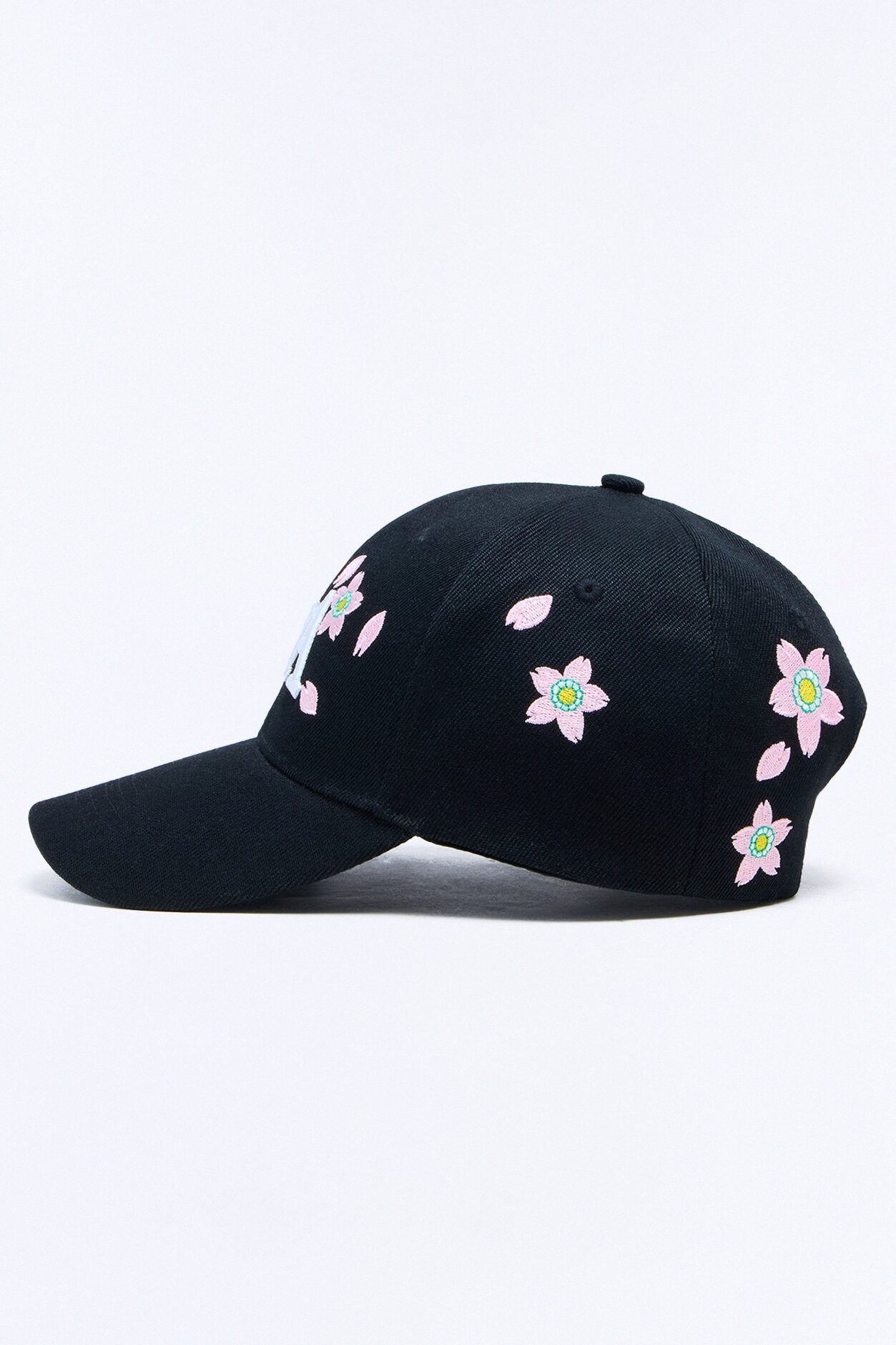 LA Flower Baseball Hat - Black/combo