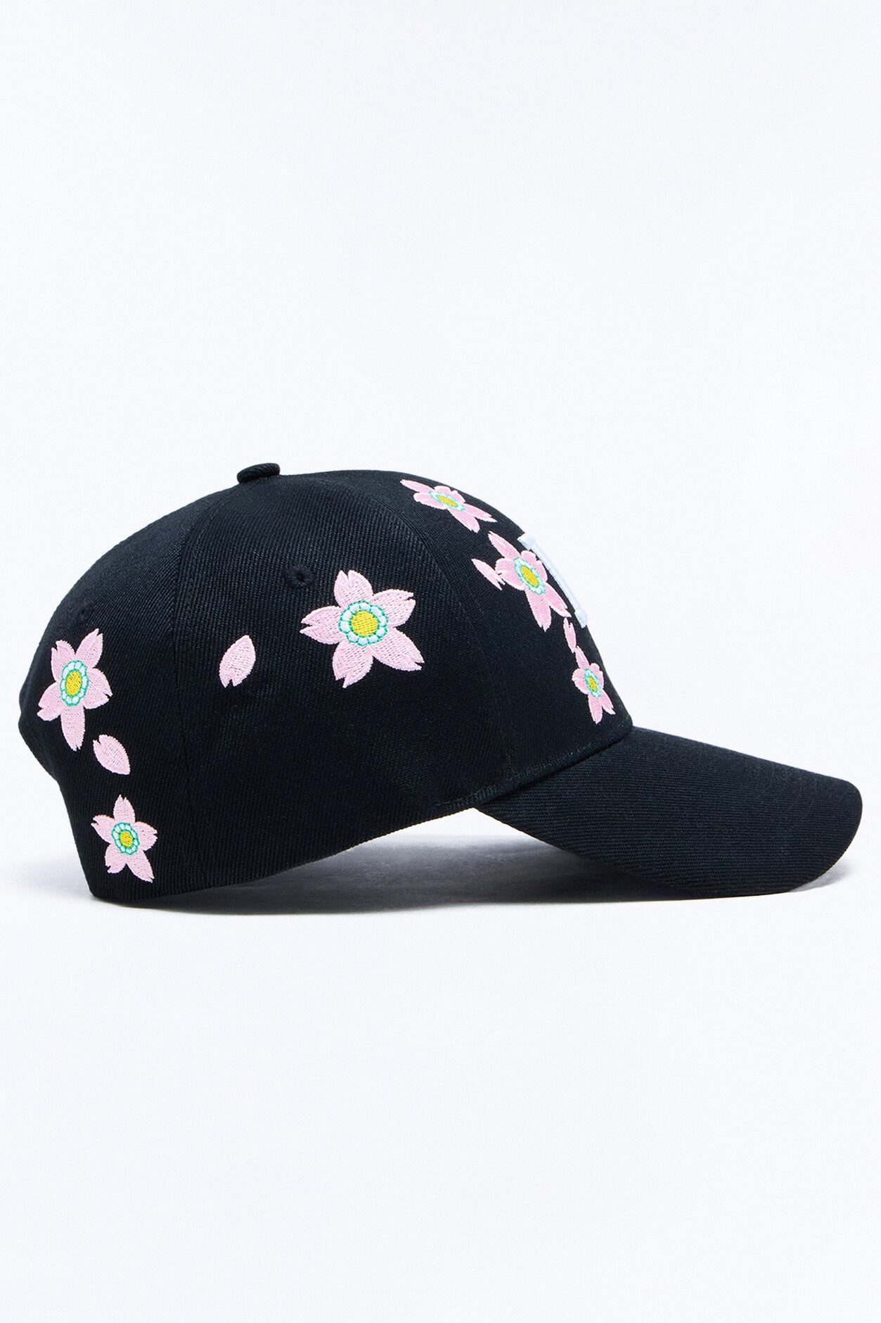 LA Flower Baseball Hat - Black/combo