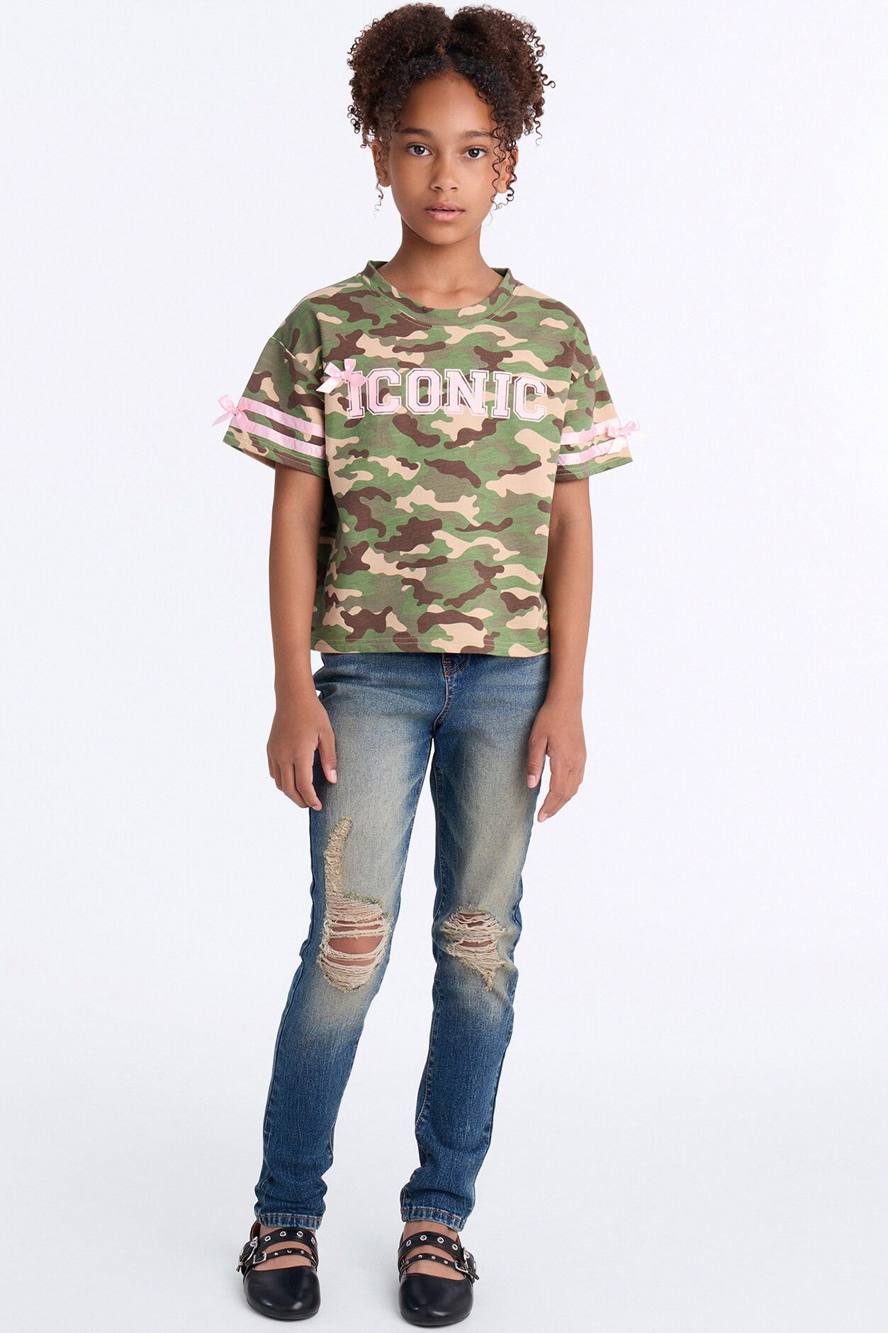 Mini Kelly Ripped Tinted Stretch Skinny Jeans - Dark Denim