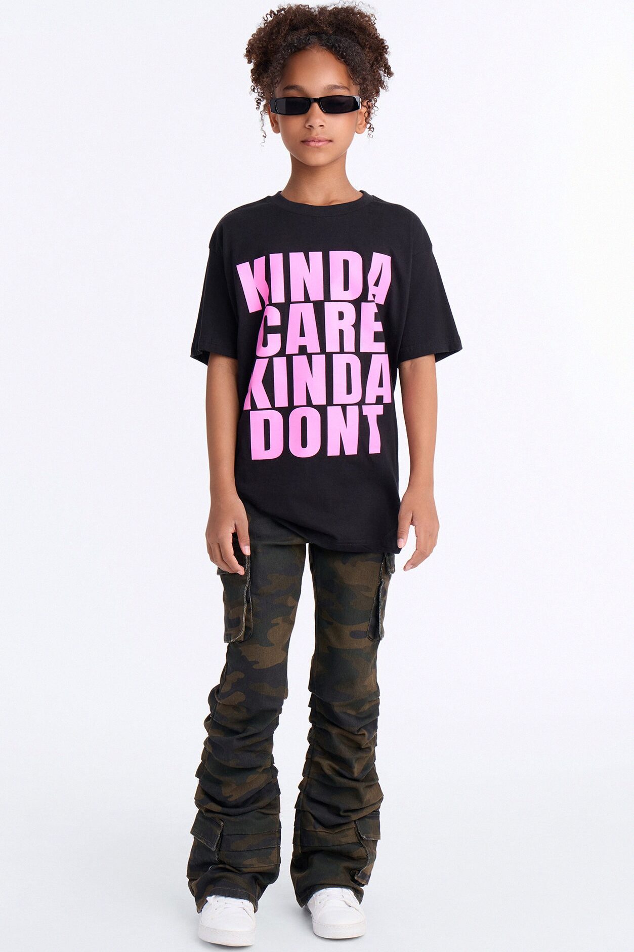 Mini Eliza Camo Flare Cargo Pant - Camouflage